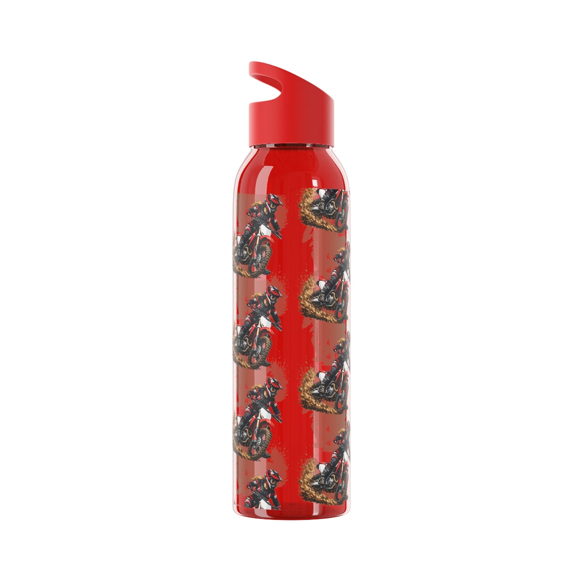 Moto Water Bottle Female Motocross Rider Pattern Water Bottle - SJM Print Store