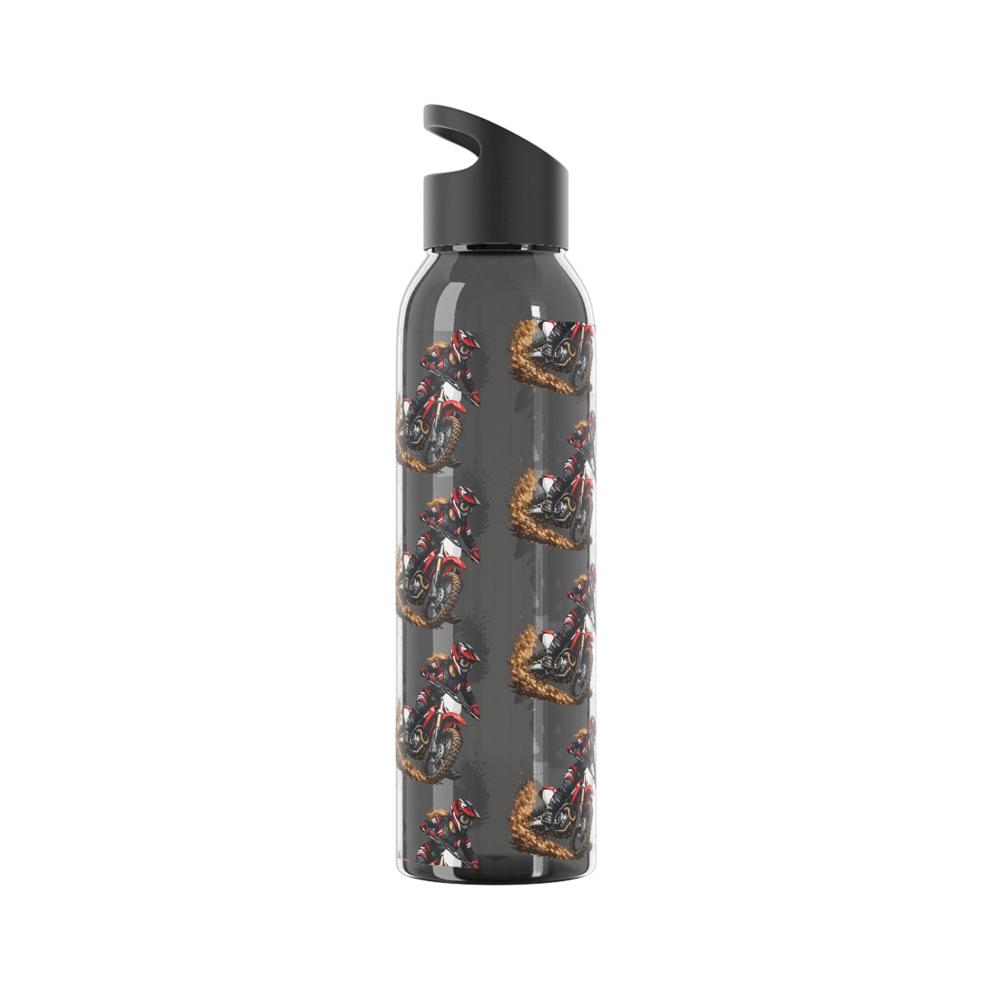 Moto Water Bottle Female Motocross Rider Pattern Water Bottle - SJM Print Store