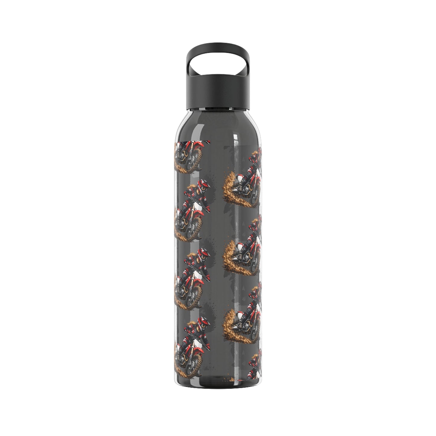Moto Water Bottle Female Motocross Rider Pattern Water Bottle - SJM Print Store