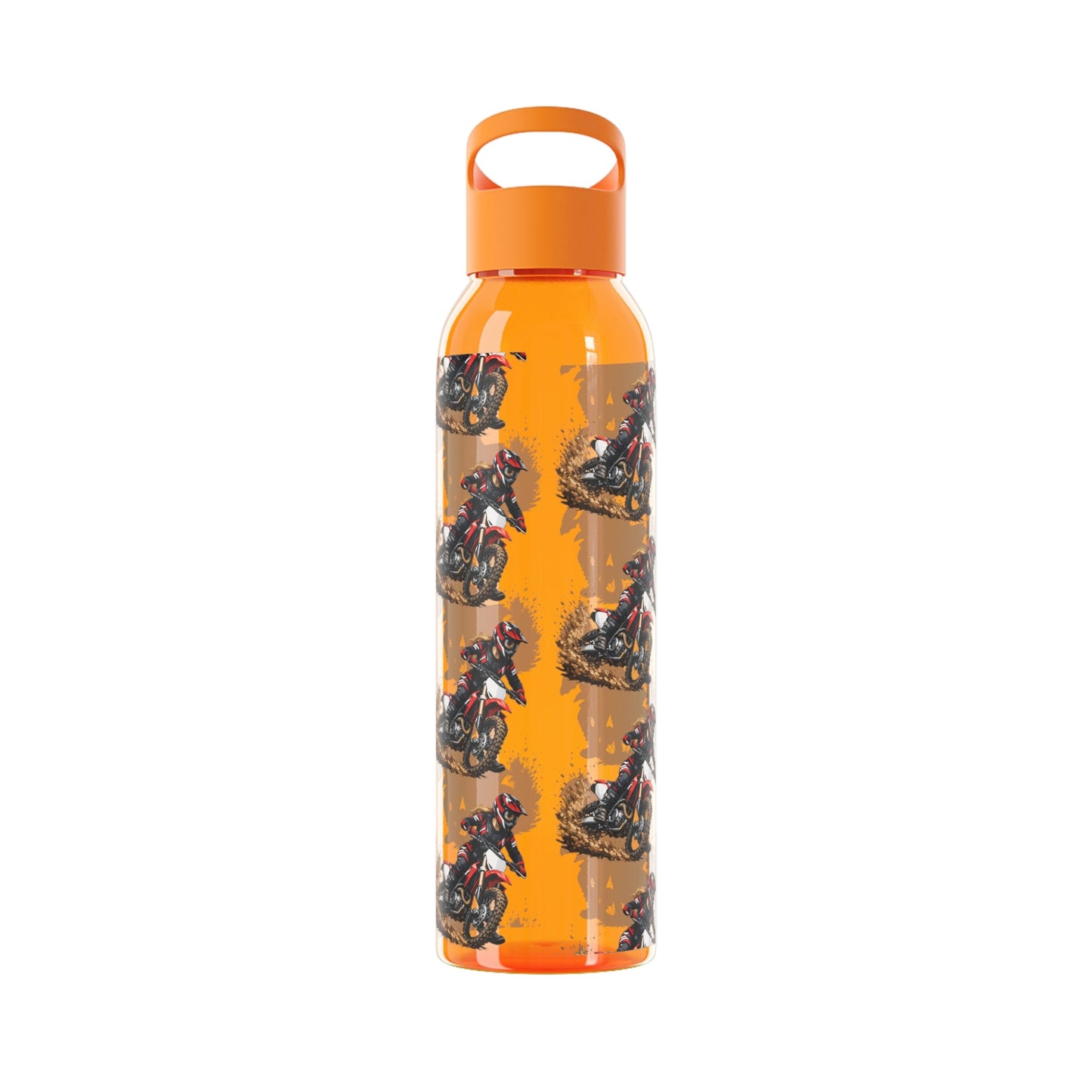 Moto Water Bottle Female Motocross Rider Pattern Water Bottle - SJM Print Store