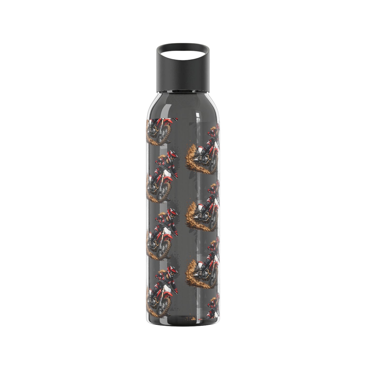 Moto Water Bottle Female Motocross Rider Pattern Water Bottle - SJM Print Store