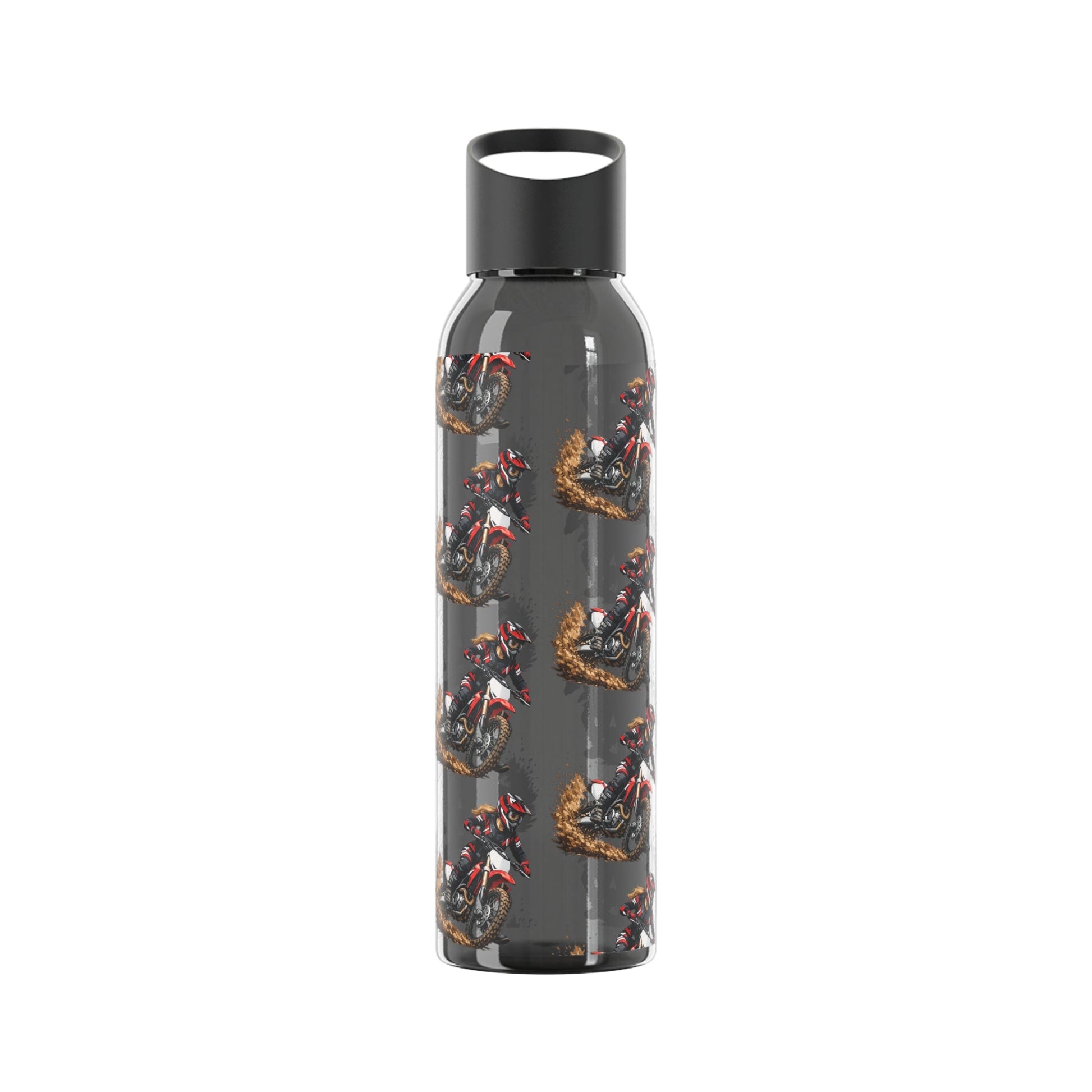 Moto Water Bottle Female Motocross Rider Pattern Water Bottle - SJM Print Store