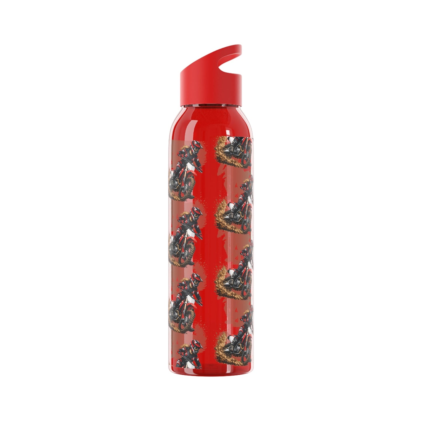 Moto Water Bottle Female Motocross Rider Pattern Water Bottle - SJM Print Store
