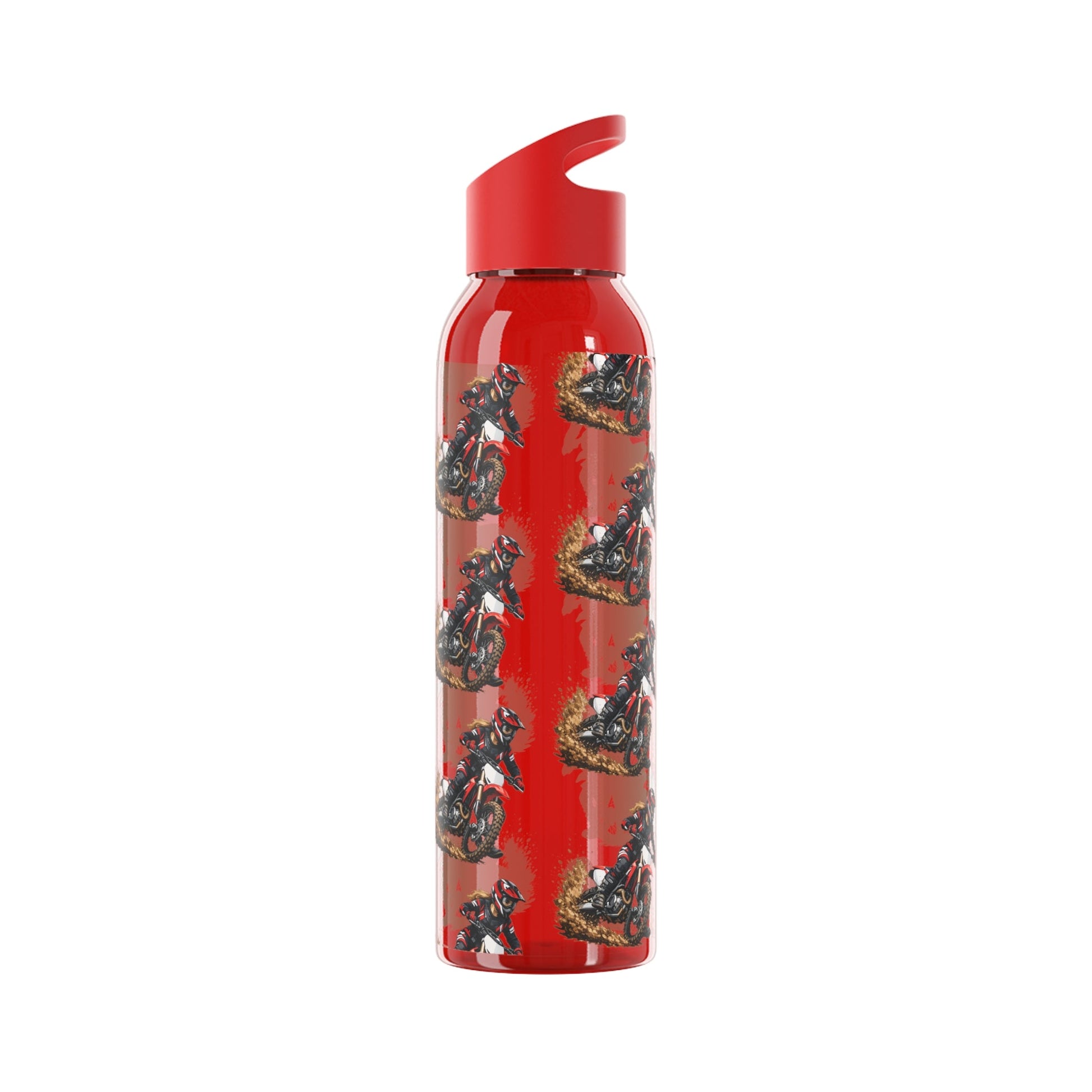 Moto Water Bottle Female Motocross Rider Pattern Water Bottle - SJM Print Store