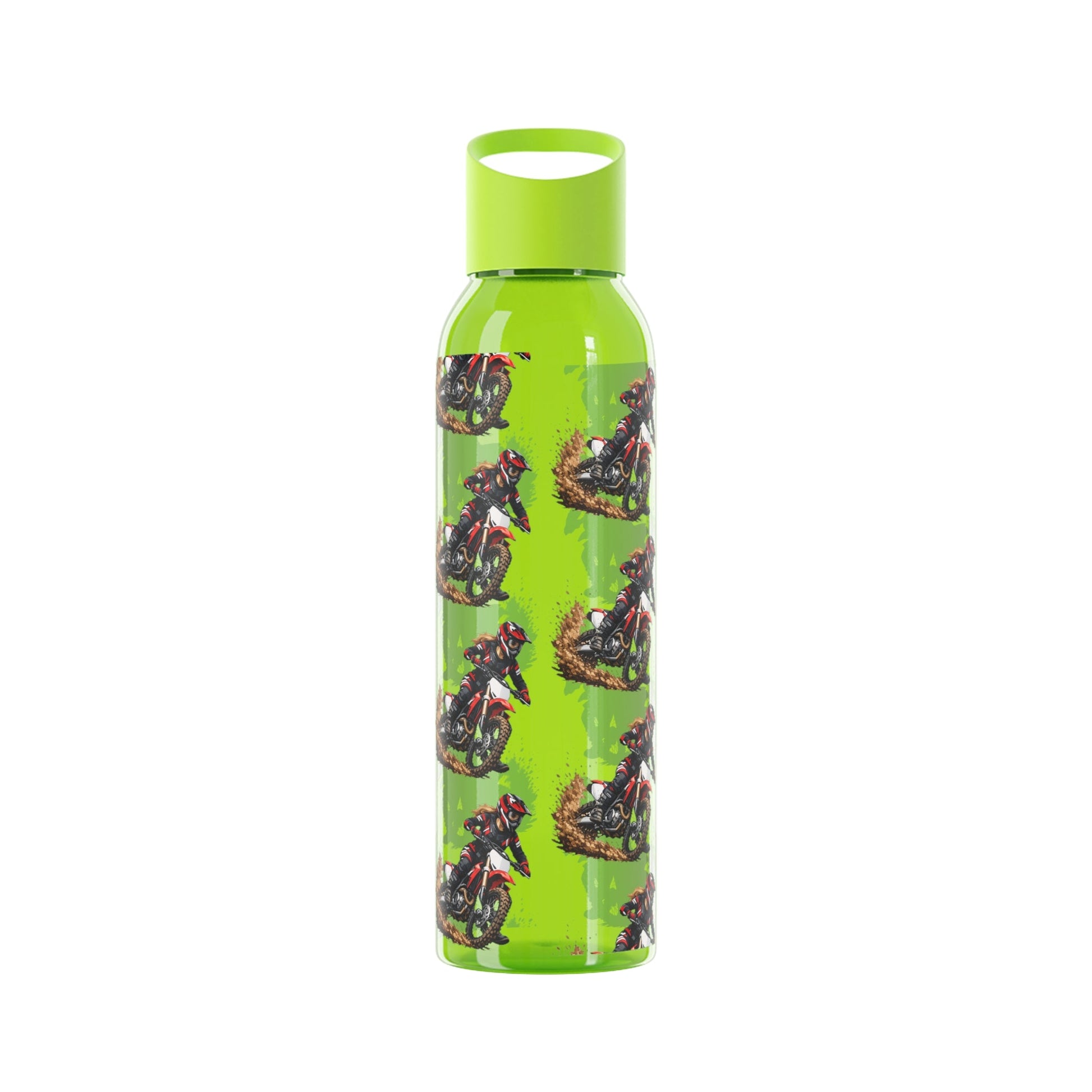 Moto Water Bottle Female Motocross Rider Pattern Water Bottle - SJM Print Store
