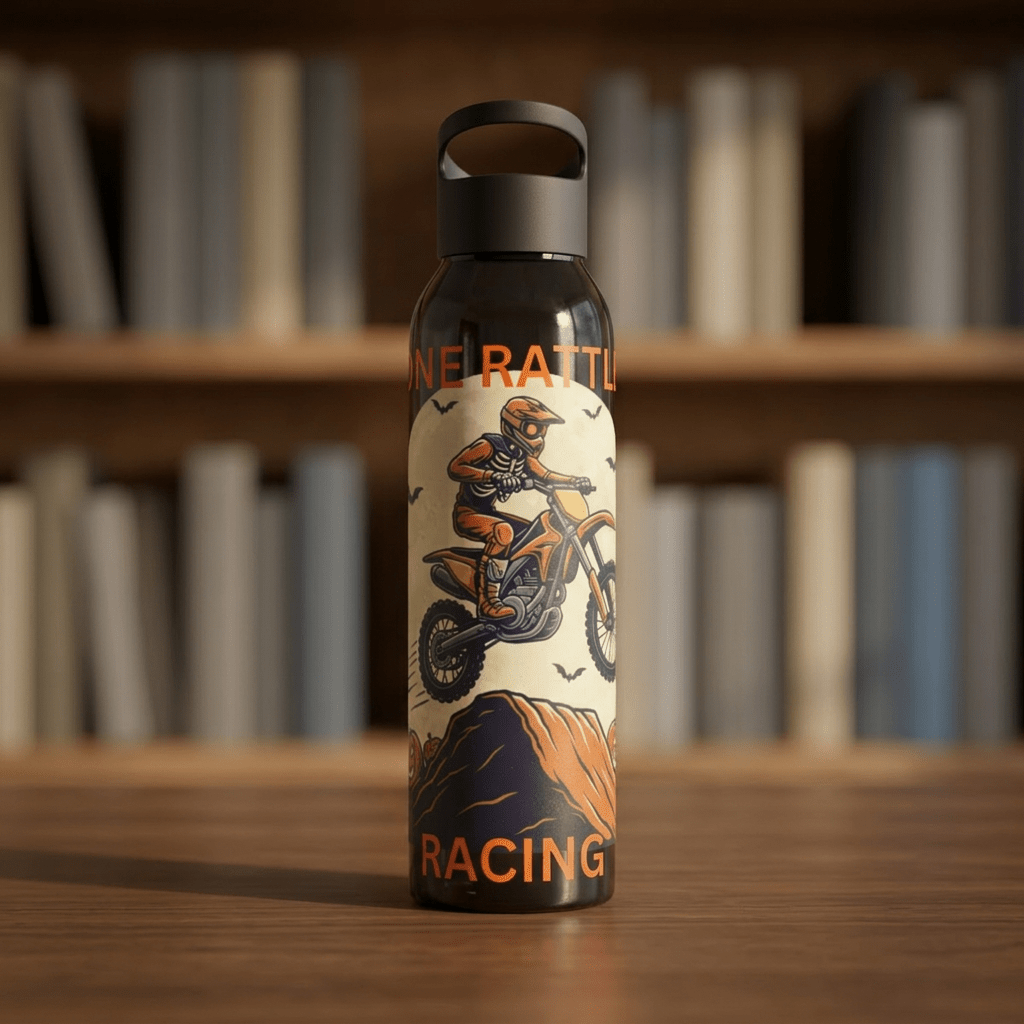 Motocross Halloween Themed Water Bottle - SJM Print Store