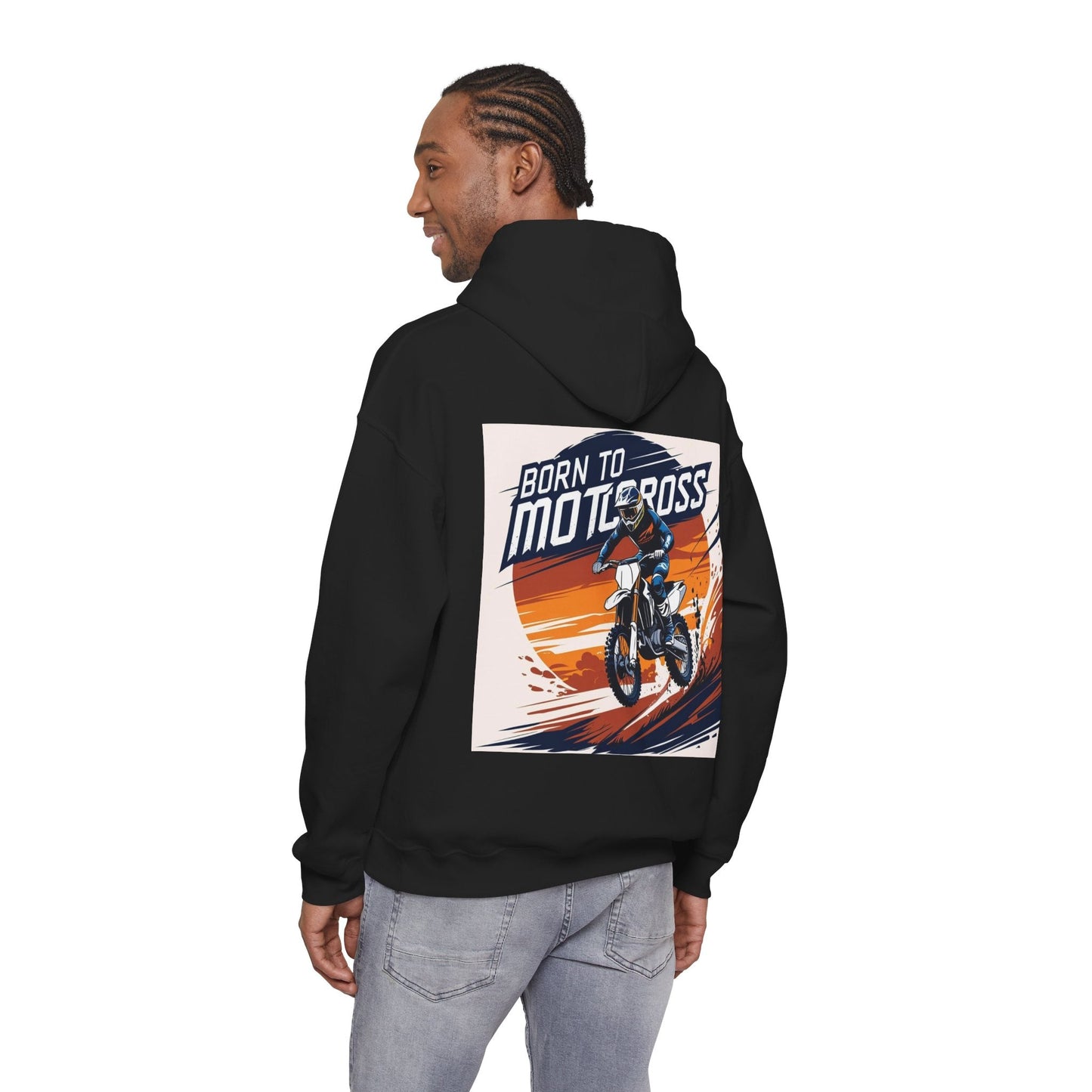 Motocross Hoodie, Unisex Heavy Blend Sweatshirt - SJM Print Store