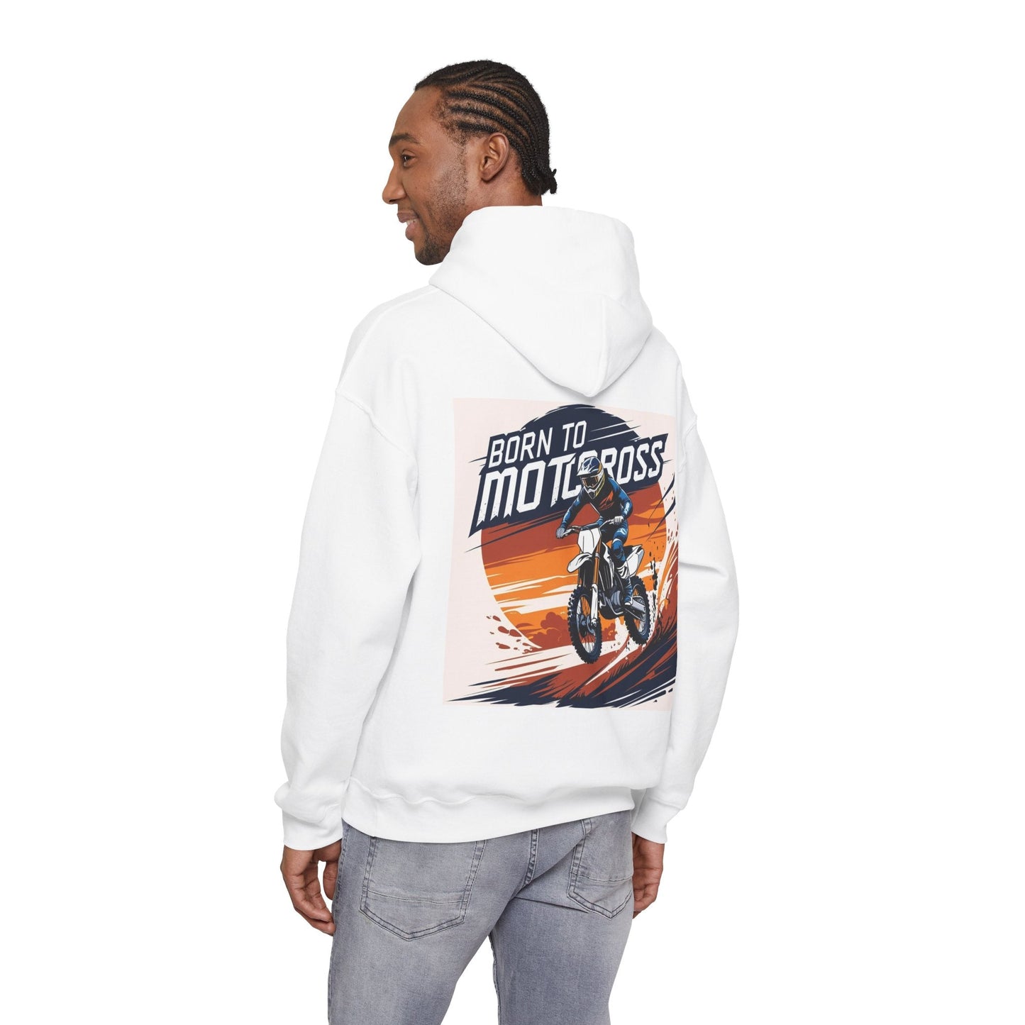 Motocross Hoodie, Unisex Heavy Blend Sweatshirt - SJM Print Store