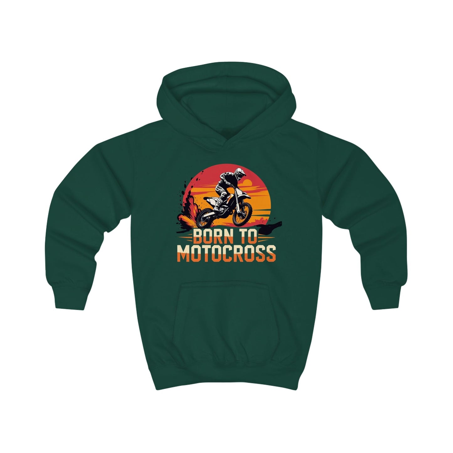 Motocross Kids Hoodie - Born to Motocross - Perfect for Young Riders and supporters - SJM Print Store