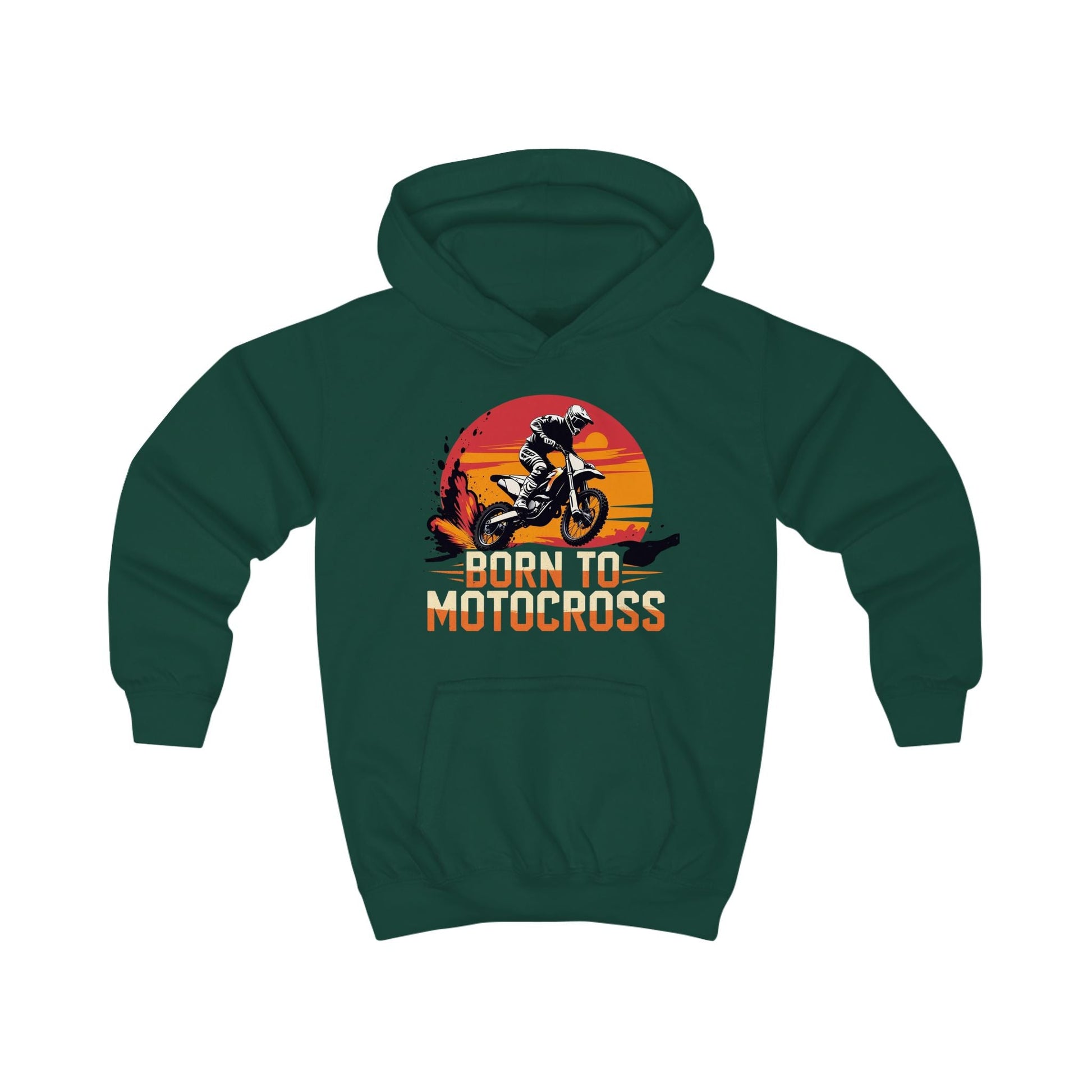 Motocross Kids Hoodie - Born to Motocross - Perfect for Young Riders and supporters - SJM Print Store