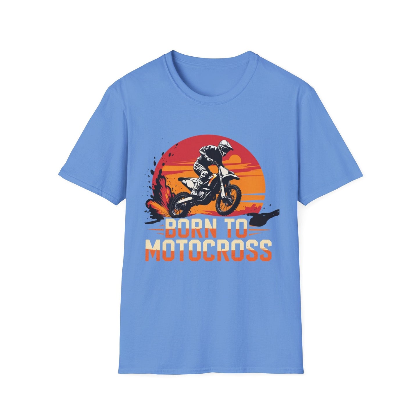 Motocross Sunset T-Shirt Born to Motocross Dirt Bike Tee - SJM Print Store