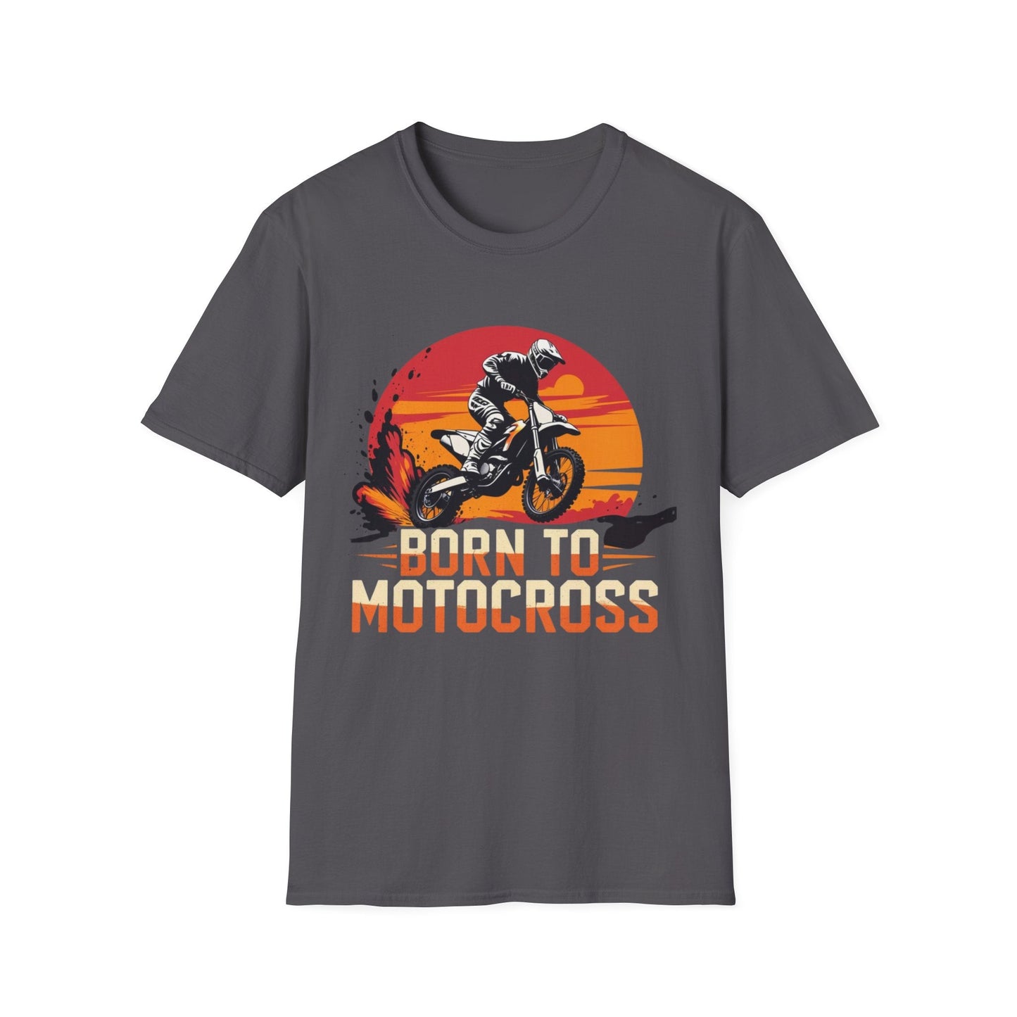 Motocross Sunset T-Shirt Born to Motocross Dirt Bike Tee - SJM Print Store