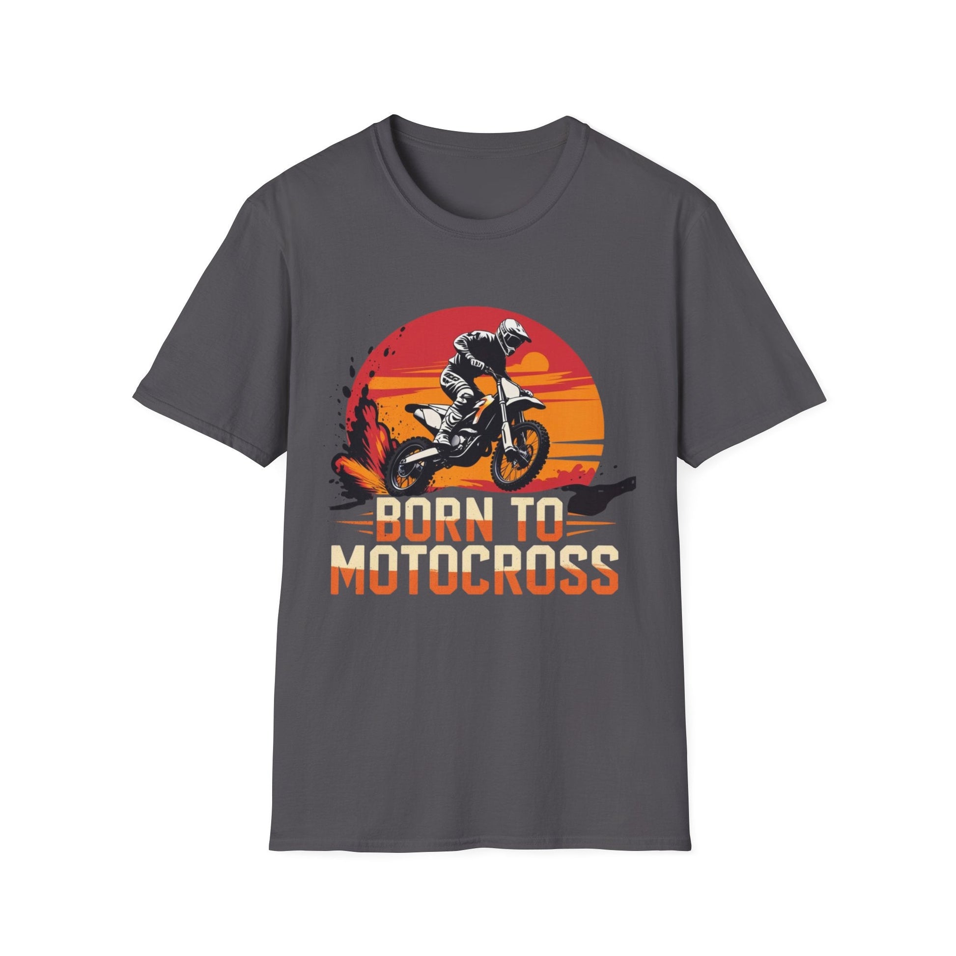 Motocross Sunset T-Shirt Born to Motocross Dirt Bike Tee - SJM Print Store