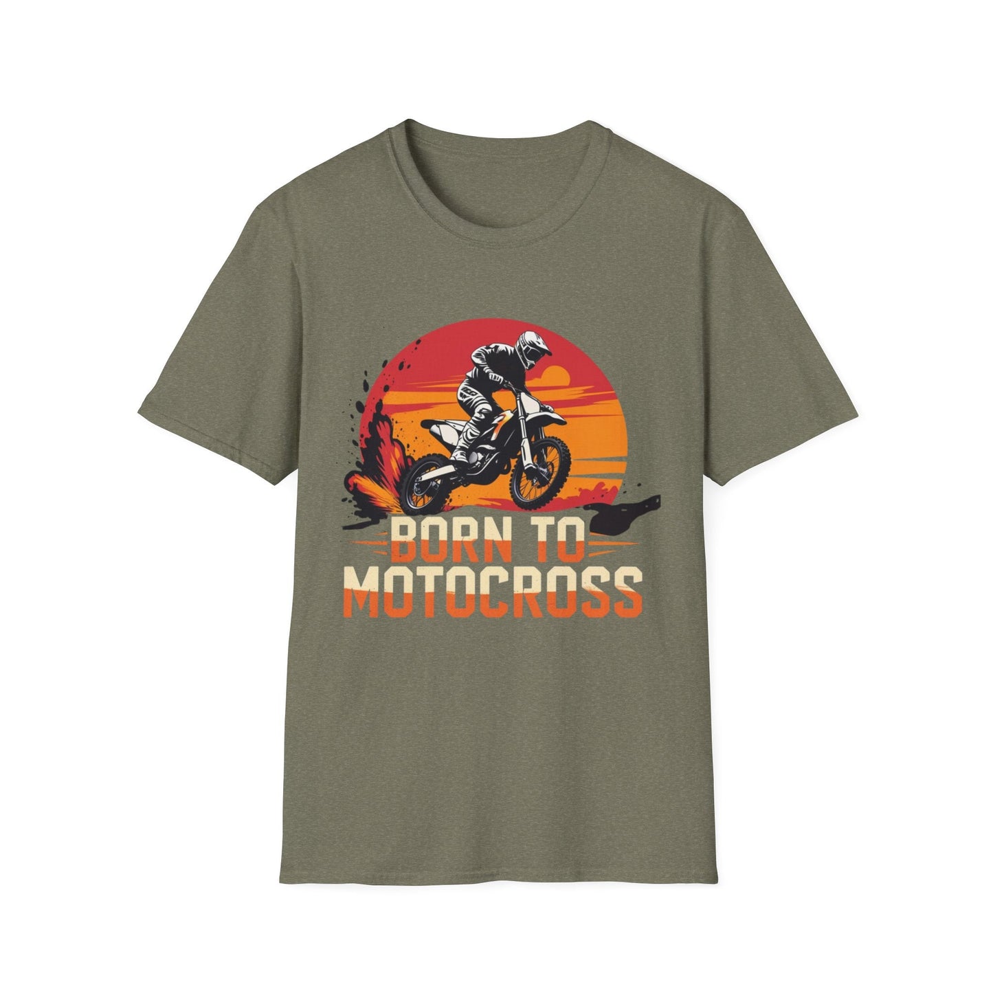 Motocross Sunset T-Shirt Born to Motocross Dirt Bike Tee - SJM Print Store