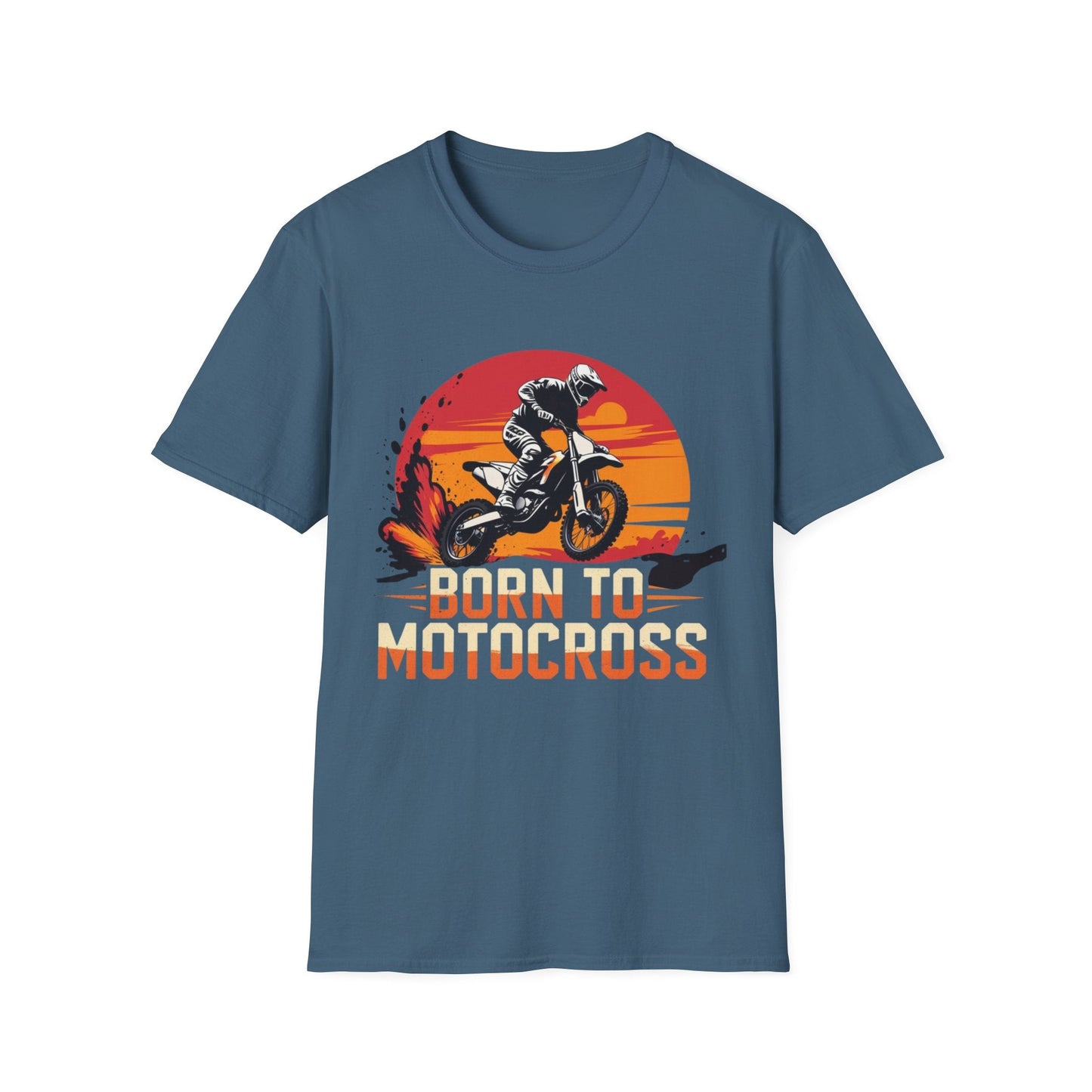 Motocross Sunset T-Shirt Born to Motocross Dirt Bike Tee - SJM Print Store
