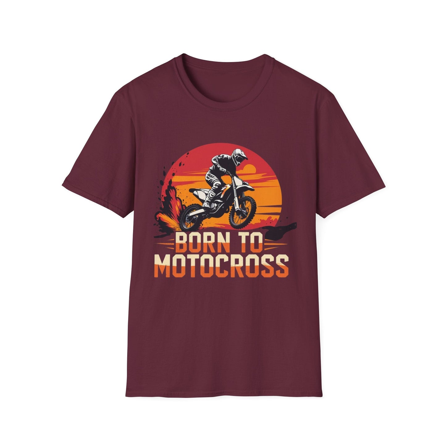 Motocross Sunset T-Shirt Born to Motocross Dirt Bike Tee - SJM Print Store