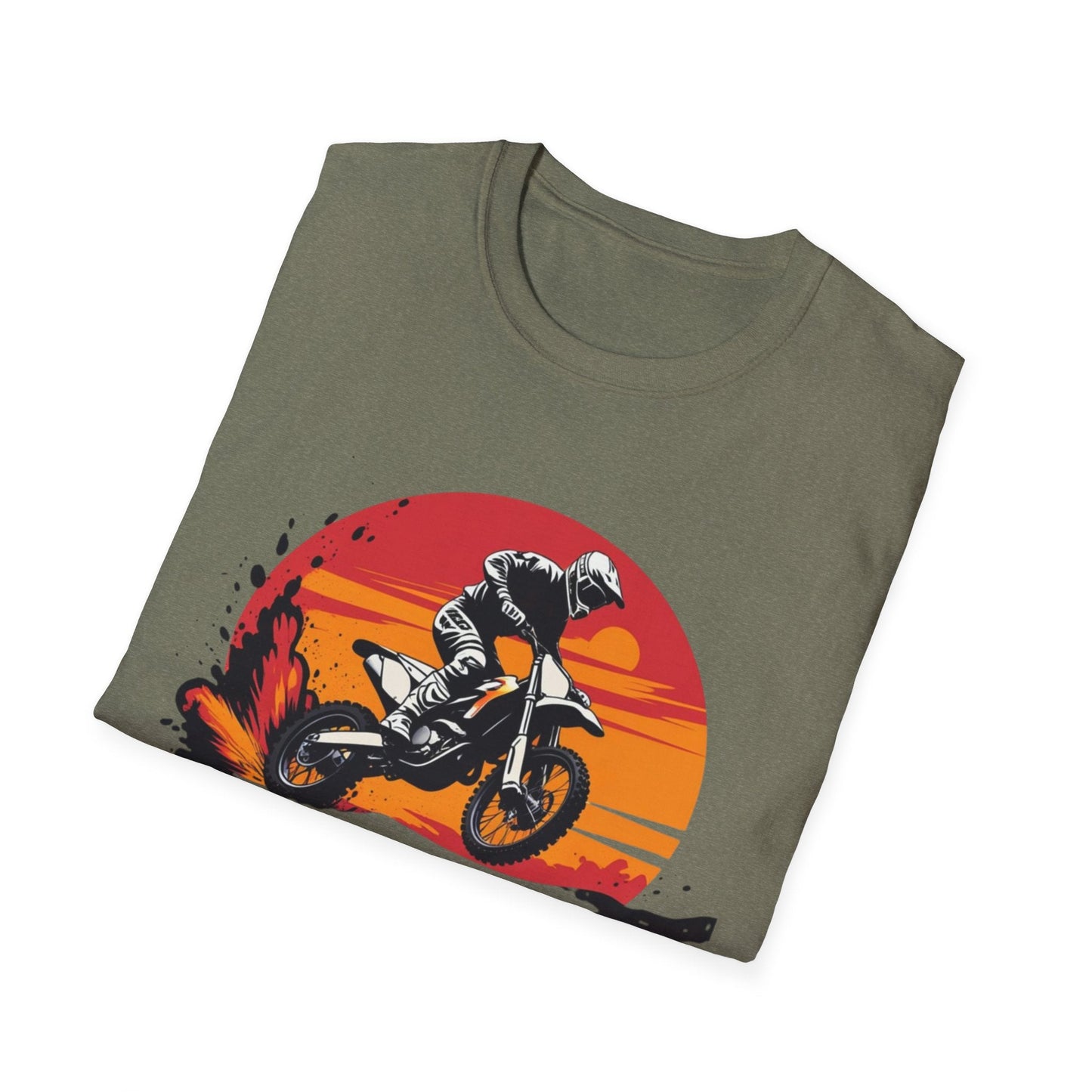 Motocross Sunset T-Shirt Born to Motocross Dirt Bike Tee - SJM Print Store