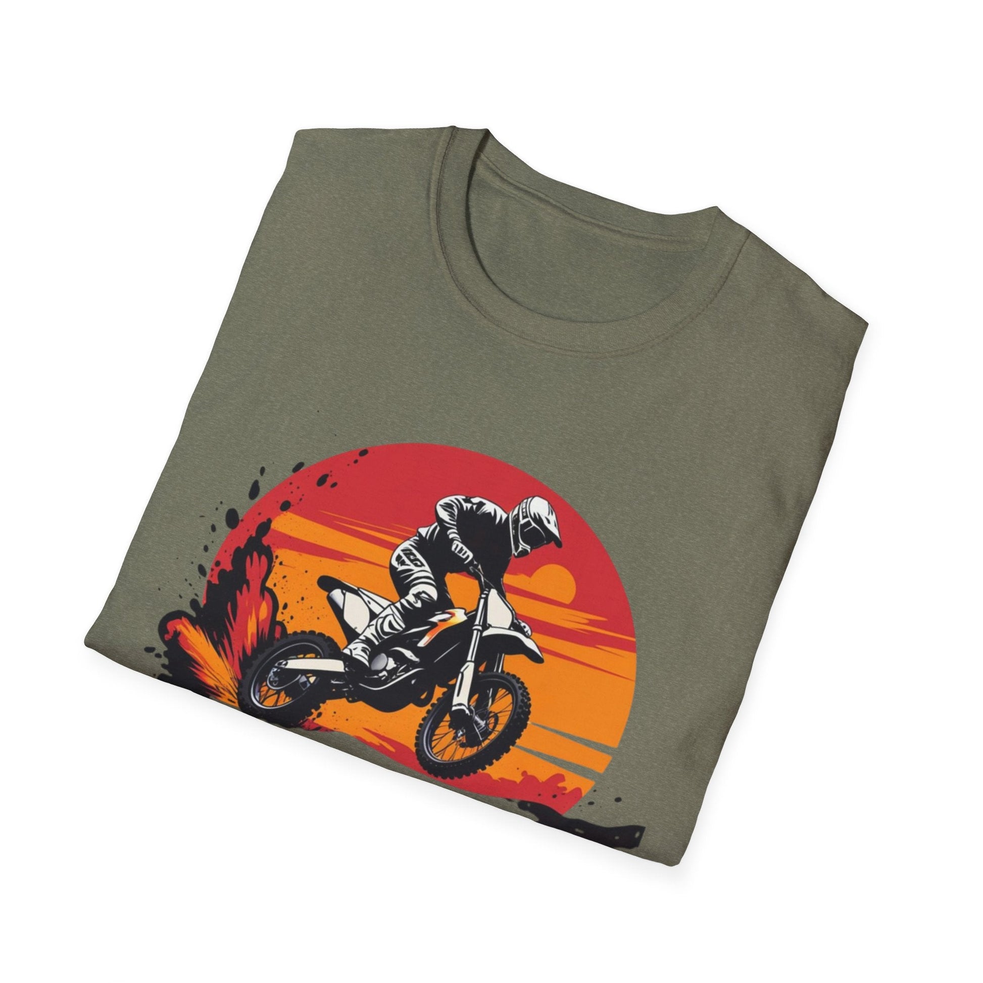 Motocross Sunset T-Shirt Born to Motocross Dirt Bike Tee - SJM Print Store