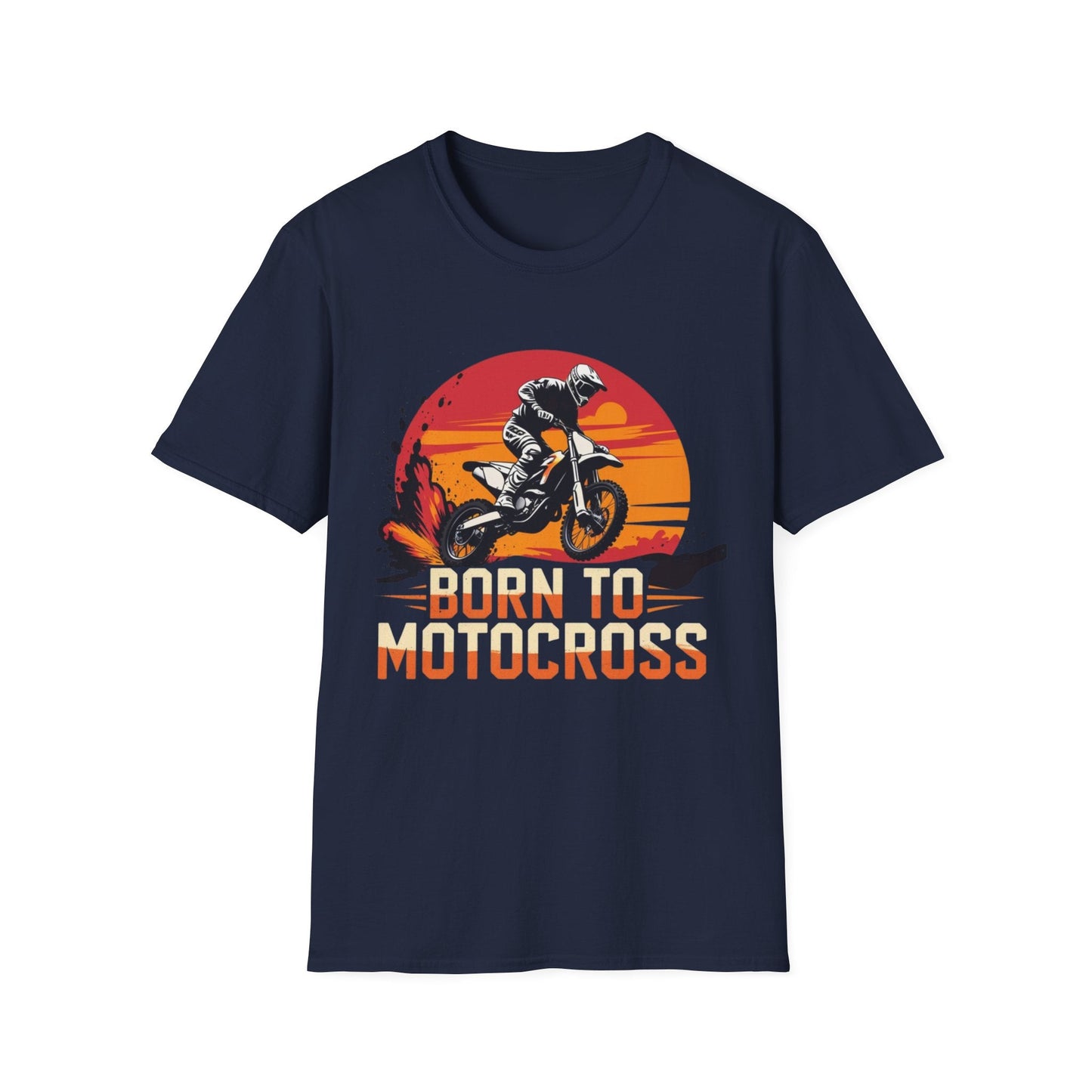 Motocross Sunset T-Shirt Born to Motocross Dirt Bike Tee - SJM Print Store