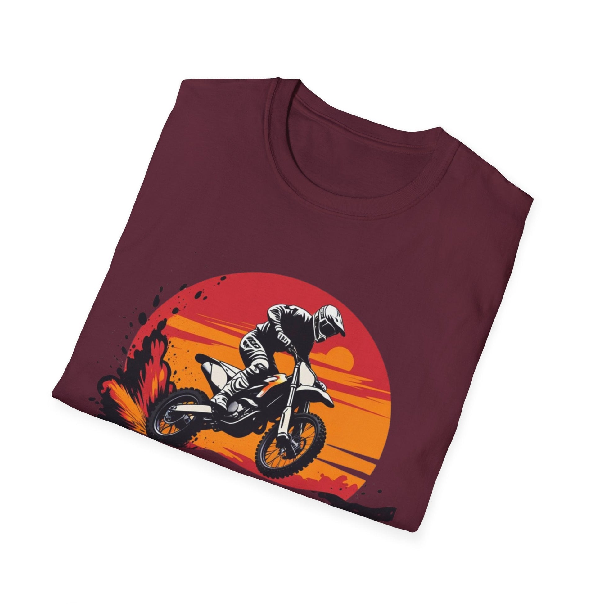 Motocross Sunset T-Shirt Born to Motocross Dirt Bike Tee - SJM Print Store