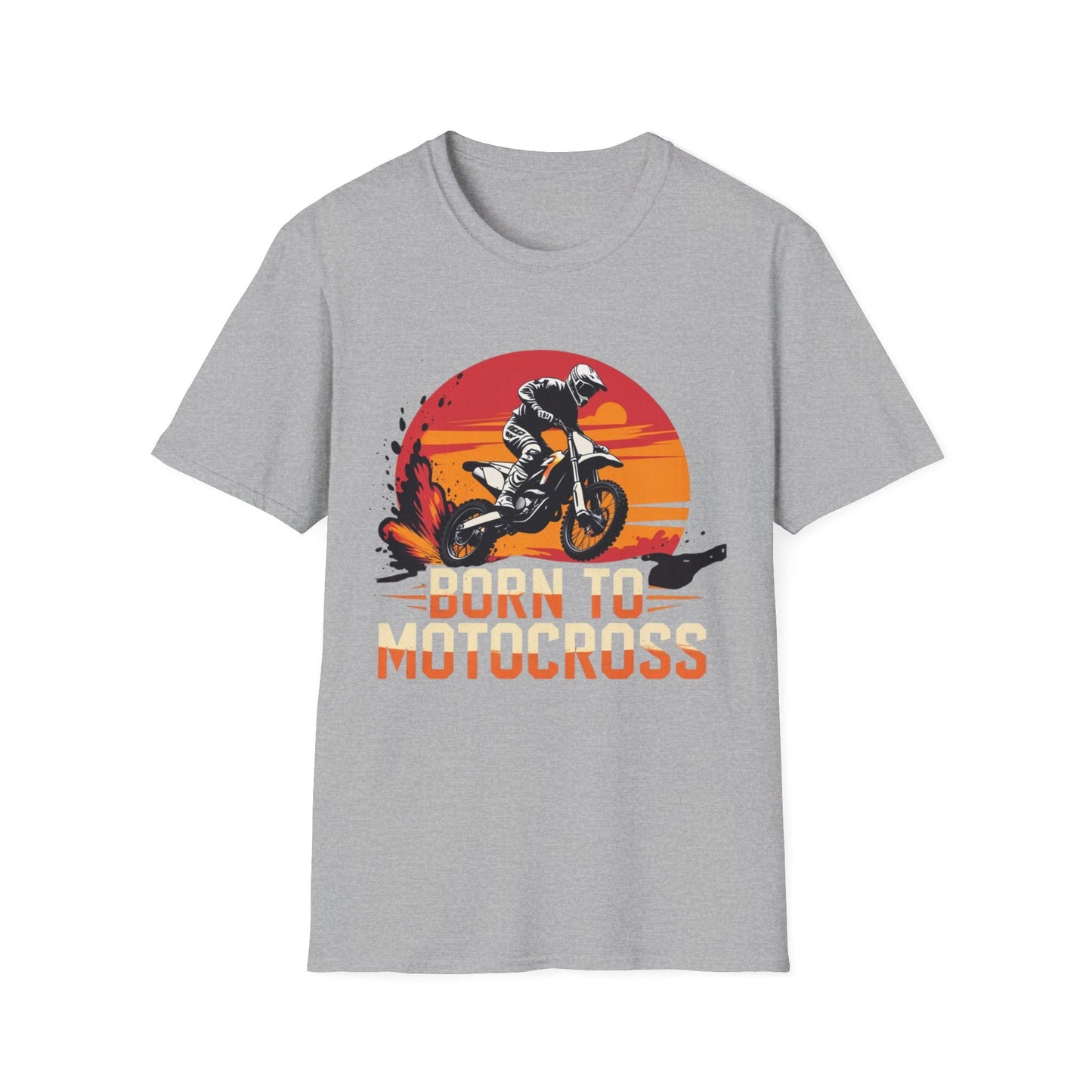 Motocross Sunset T-Shirt Born to Motocross Dirt Bike Tee - SJM Print Store