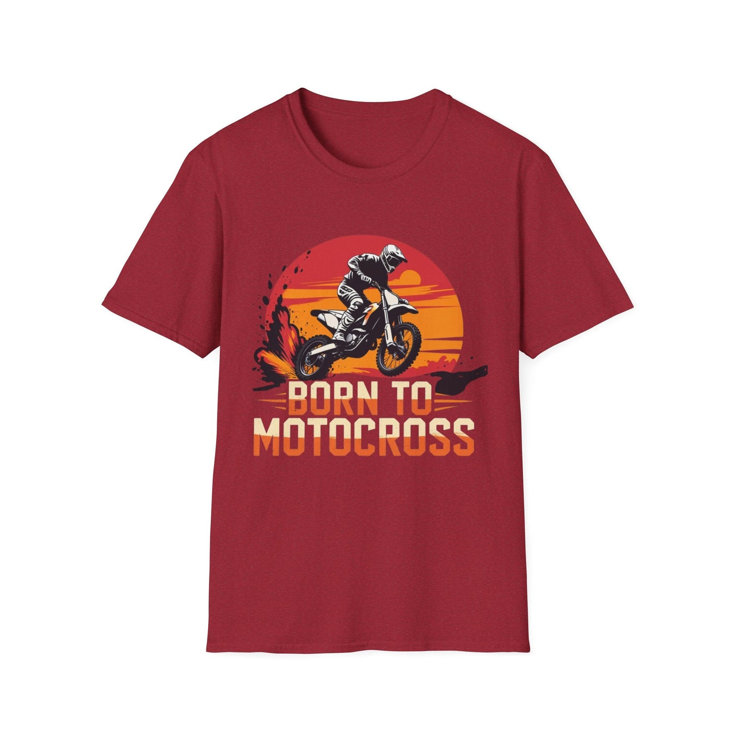 Motocross Sunset T-Shirt Born to Motocross Dirt Bike Tee - SJM Print Store