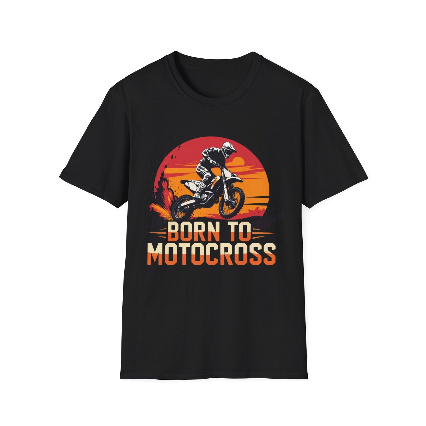 Motocross Sunset T-Shirt Born to Motocross Dirt Bike Tee - SJM Print Store