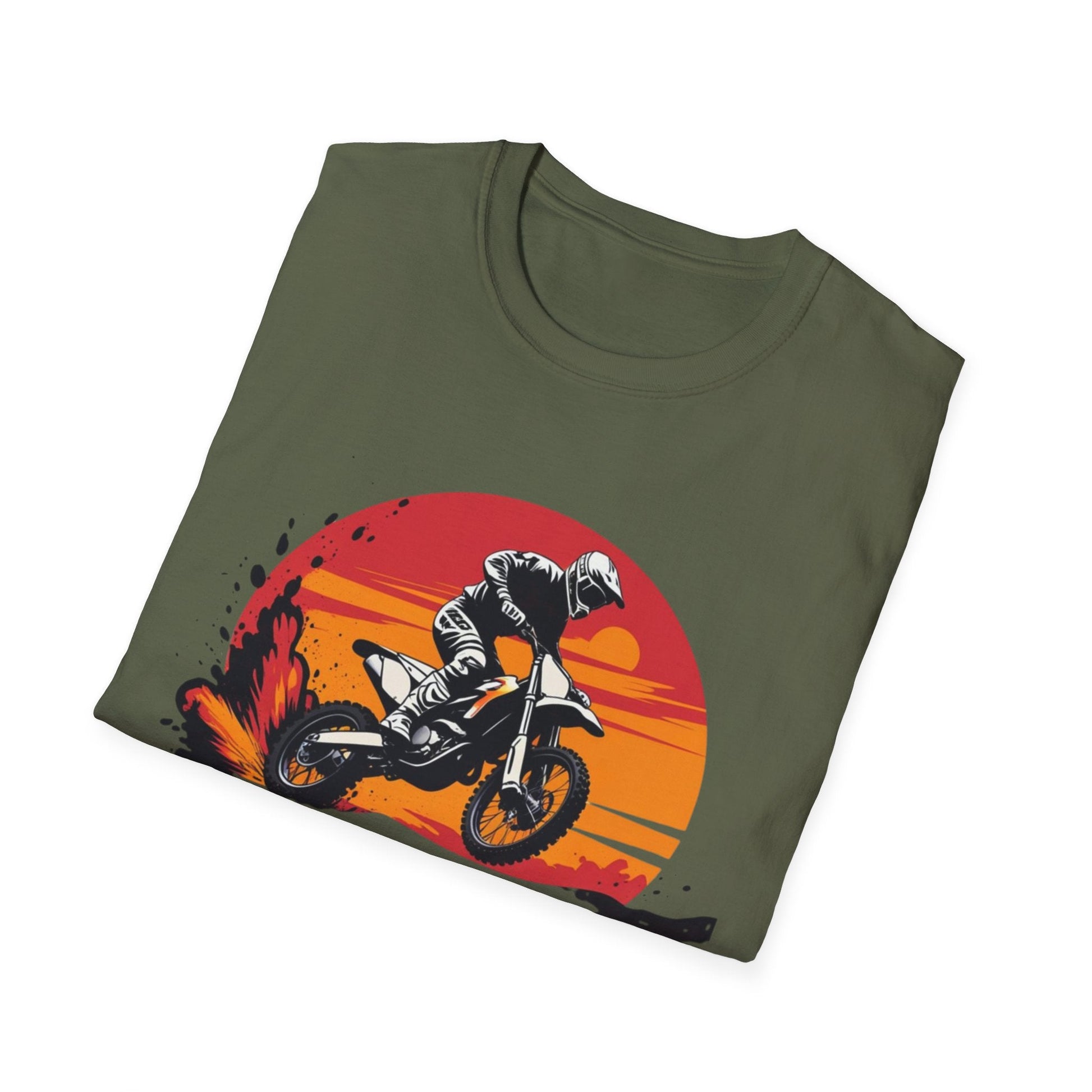 Motocross Sunset T-Shirt Born to Motocross Dirt Bike Tee - SJM Print Store