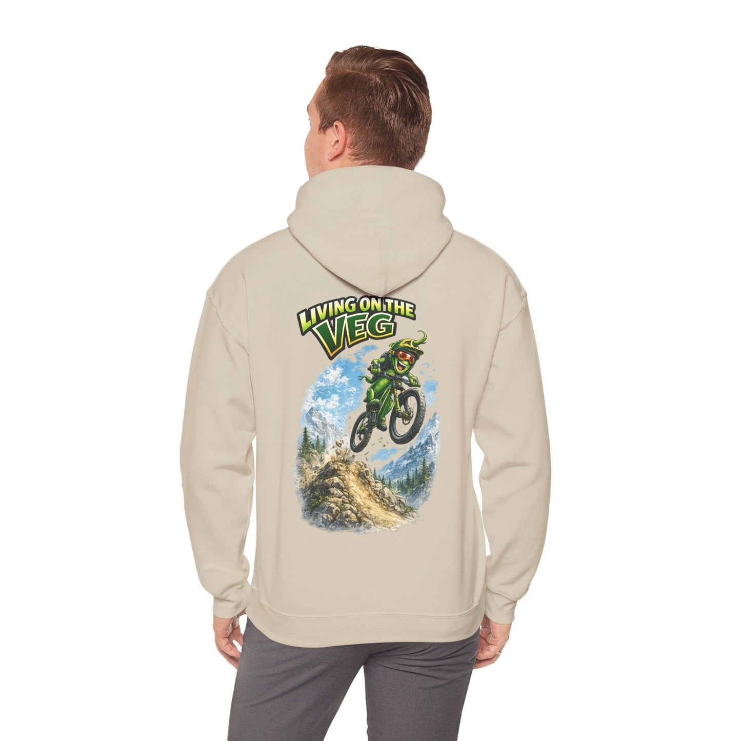 Mountain Biking Runner Bean Hoodie - SJM Print Store