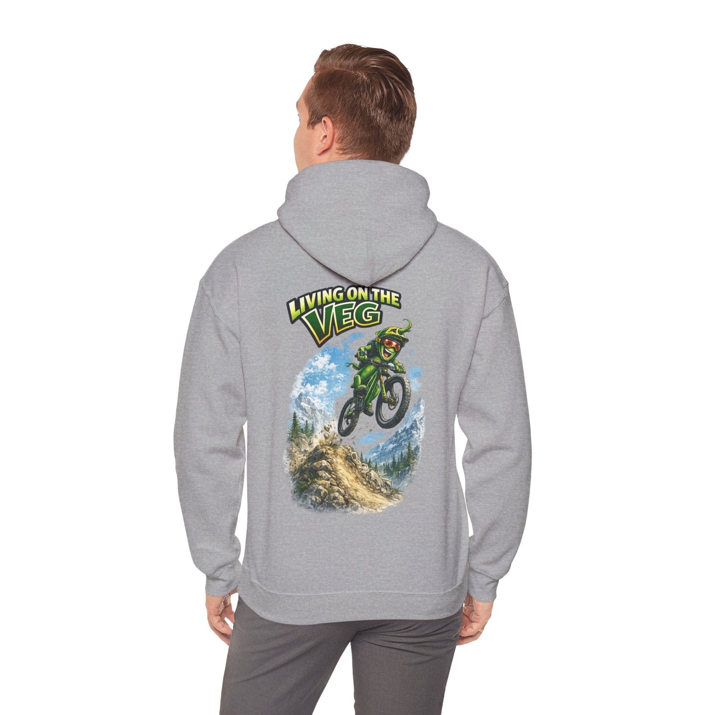 Mountain Biking Runner Bean Hoodie - SJM Print Store