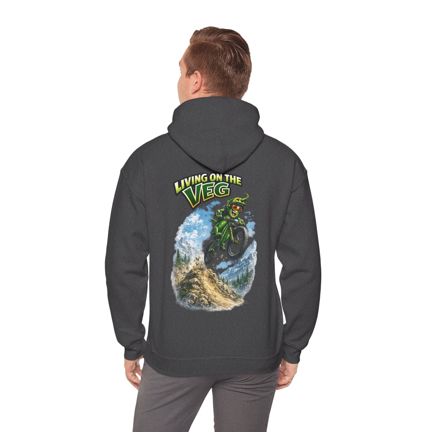 Mountain Biking Runner Bean Hoodie - SJM Print Store