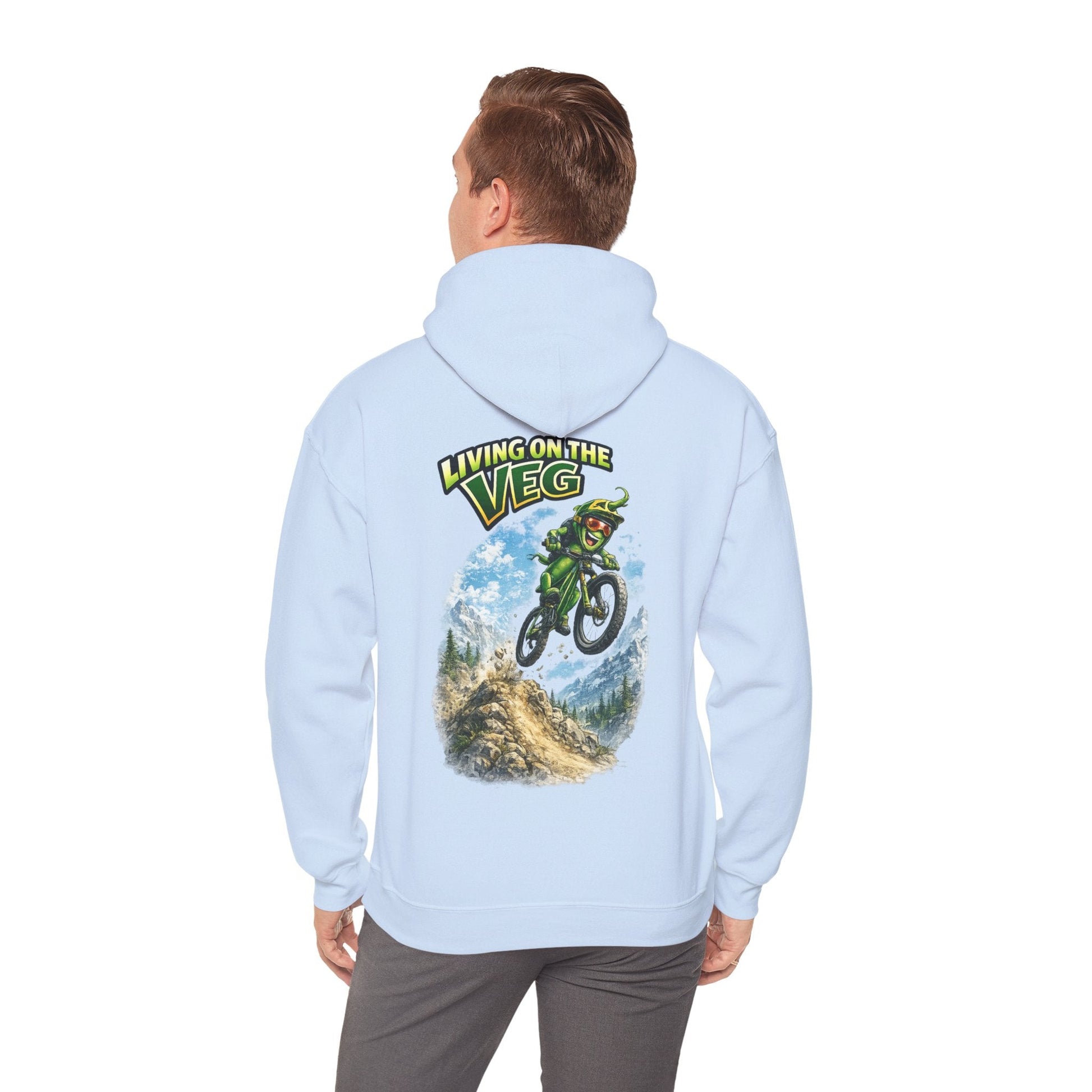 Mountain Biking Runner Bean Hoodie - SJM Print Store