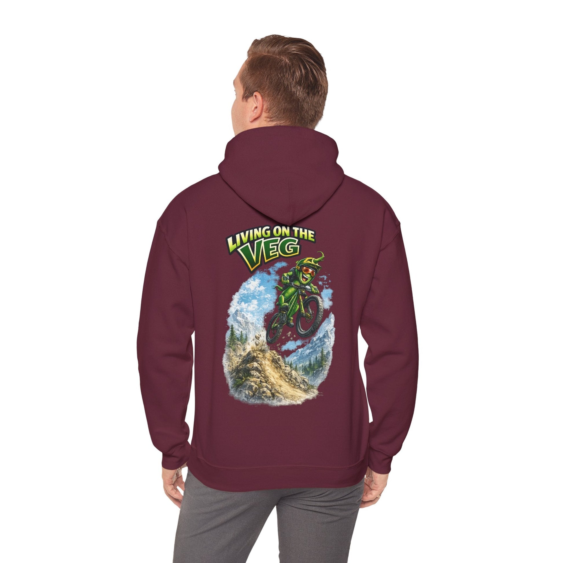 Mountain Biking Runner Bean Hoodie - SJM Print Store
