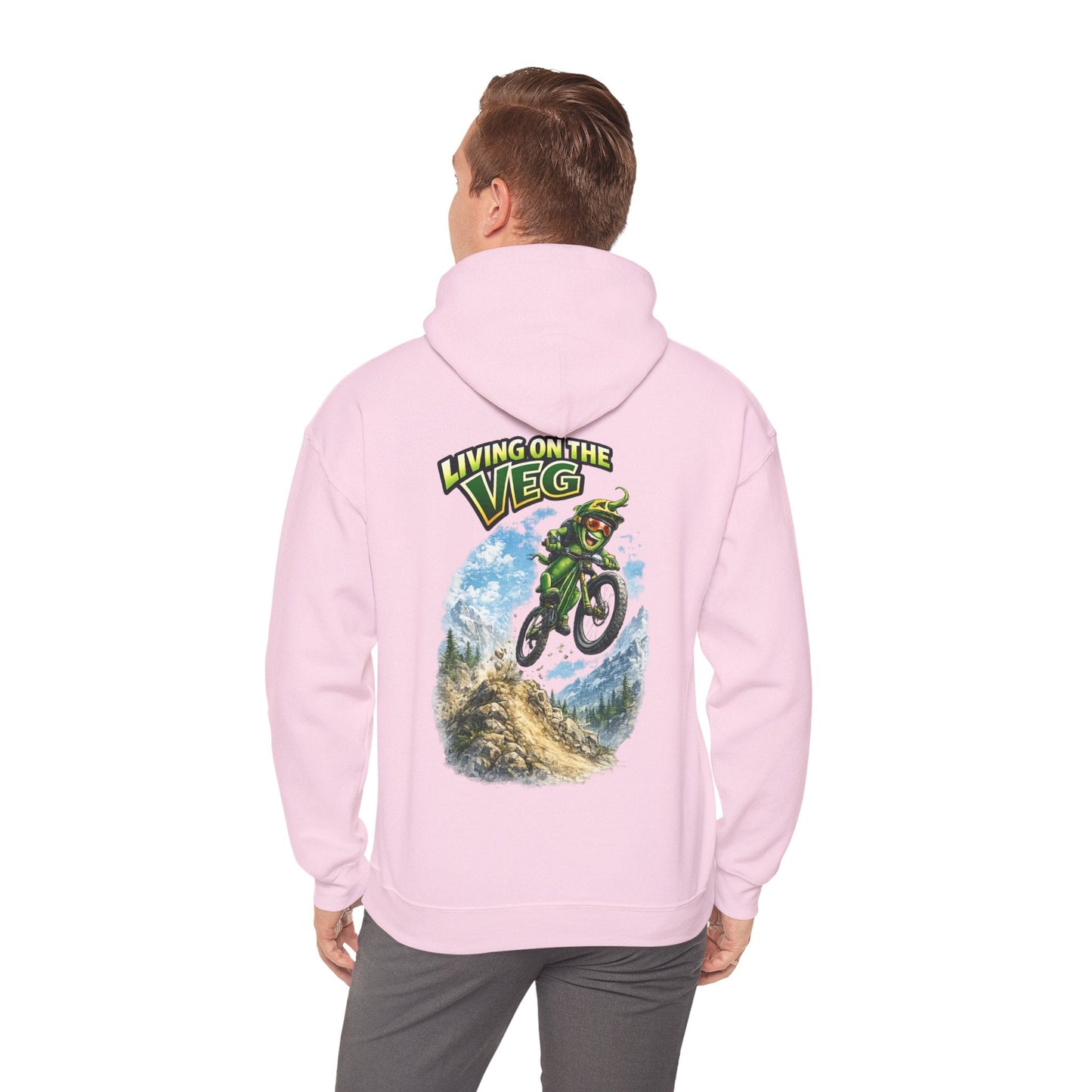 Mountain Biking Runner Bean Hoodie - SJM Print Store