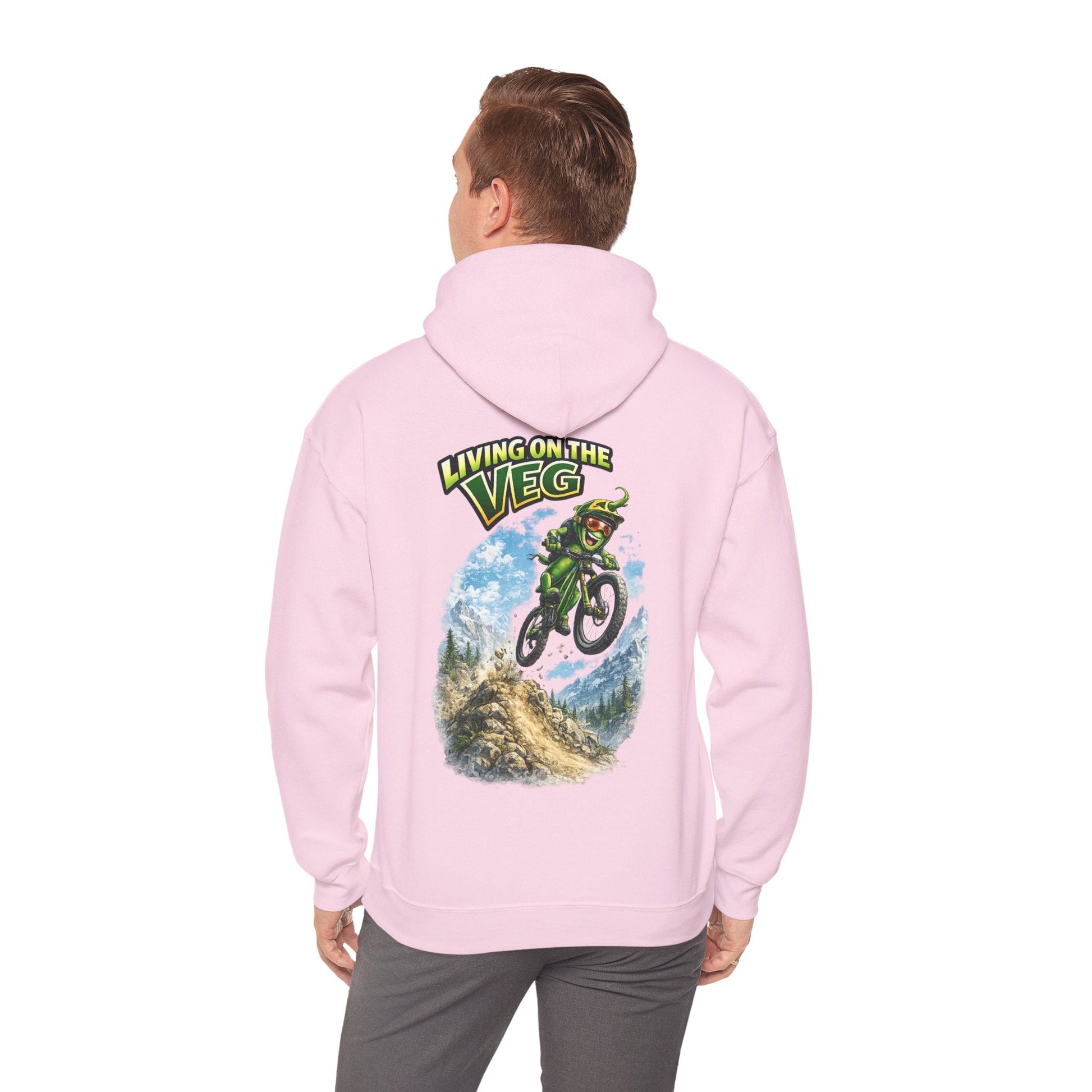 Mountain Biking Runner Bean Hoodie - SJM Print Store