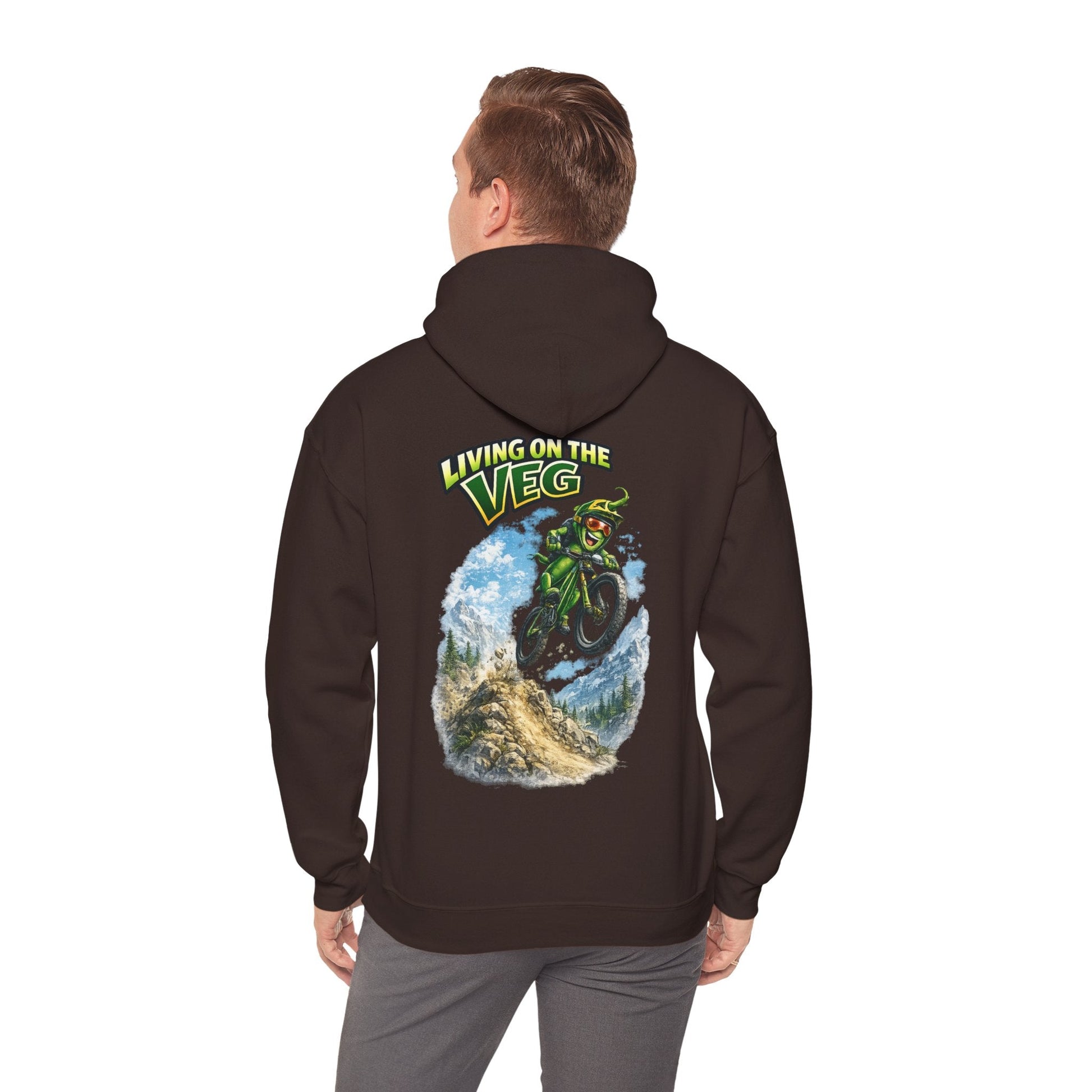 Mountain Biking Runner Bean Hoodie - SJM Print Store