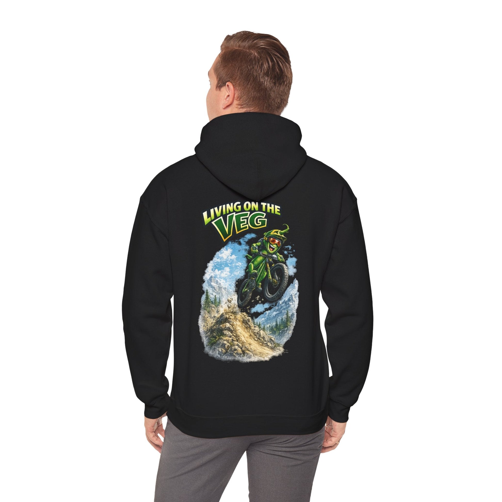 Mountain Biking Runner Bean Hoodie - SJM Print Store