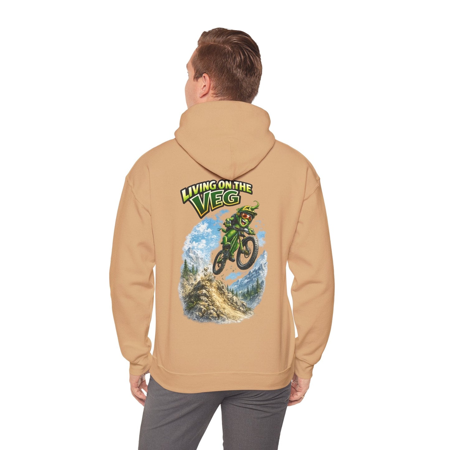 Mountain Biking Runner Bean Hoodie - SJM Print Store