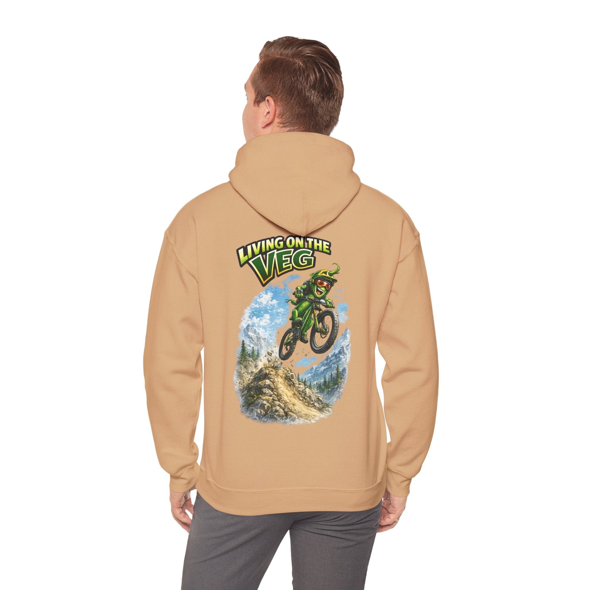 Mountain Biking Runner Bean Hoodie - SJM Print Store