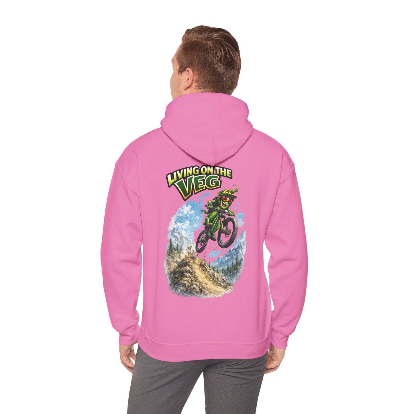 Mountain Biking Runner Bean Hoodie - SJM Print Store