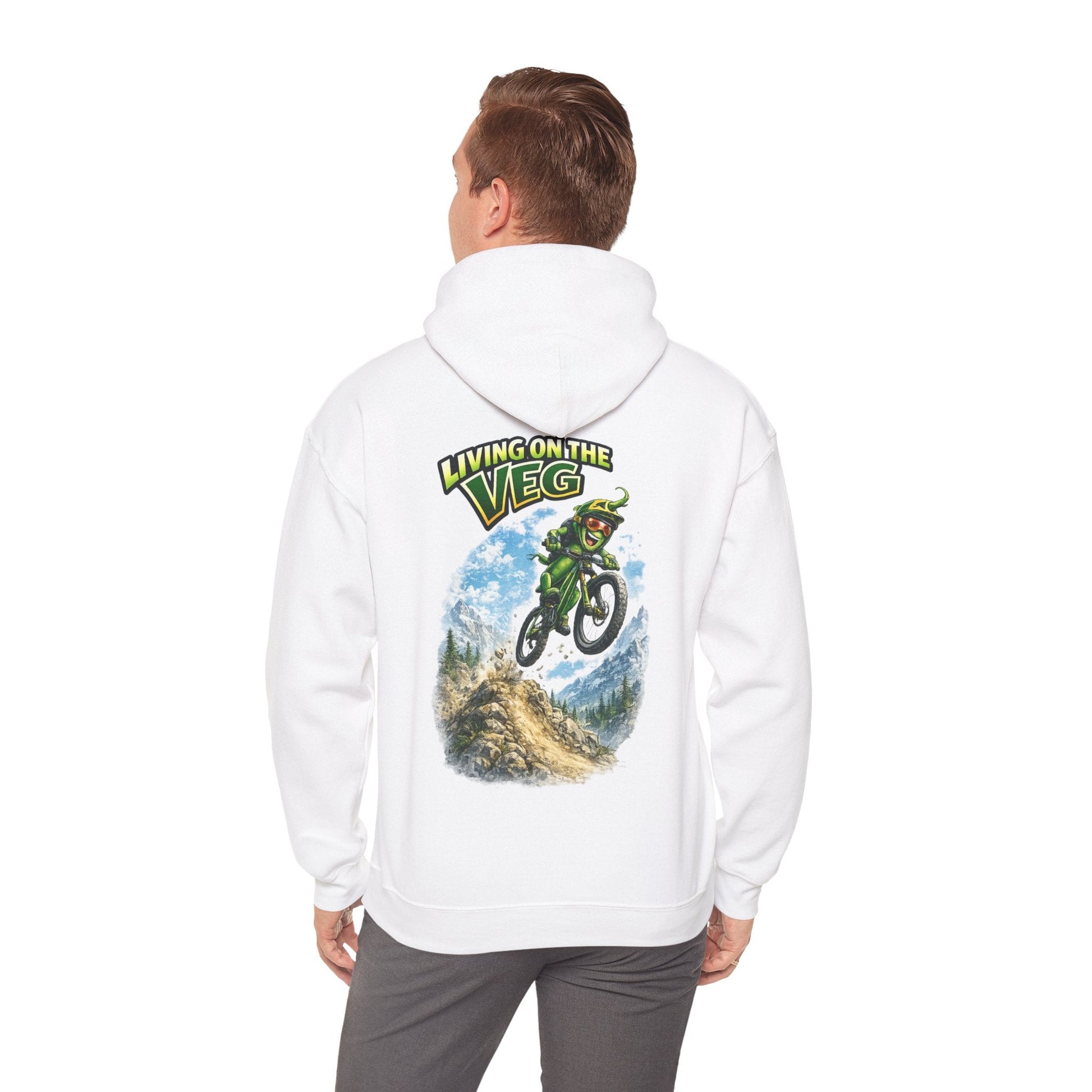 Mountain Biking Runner Bean Hoodie - SJM Print Store