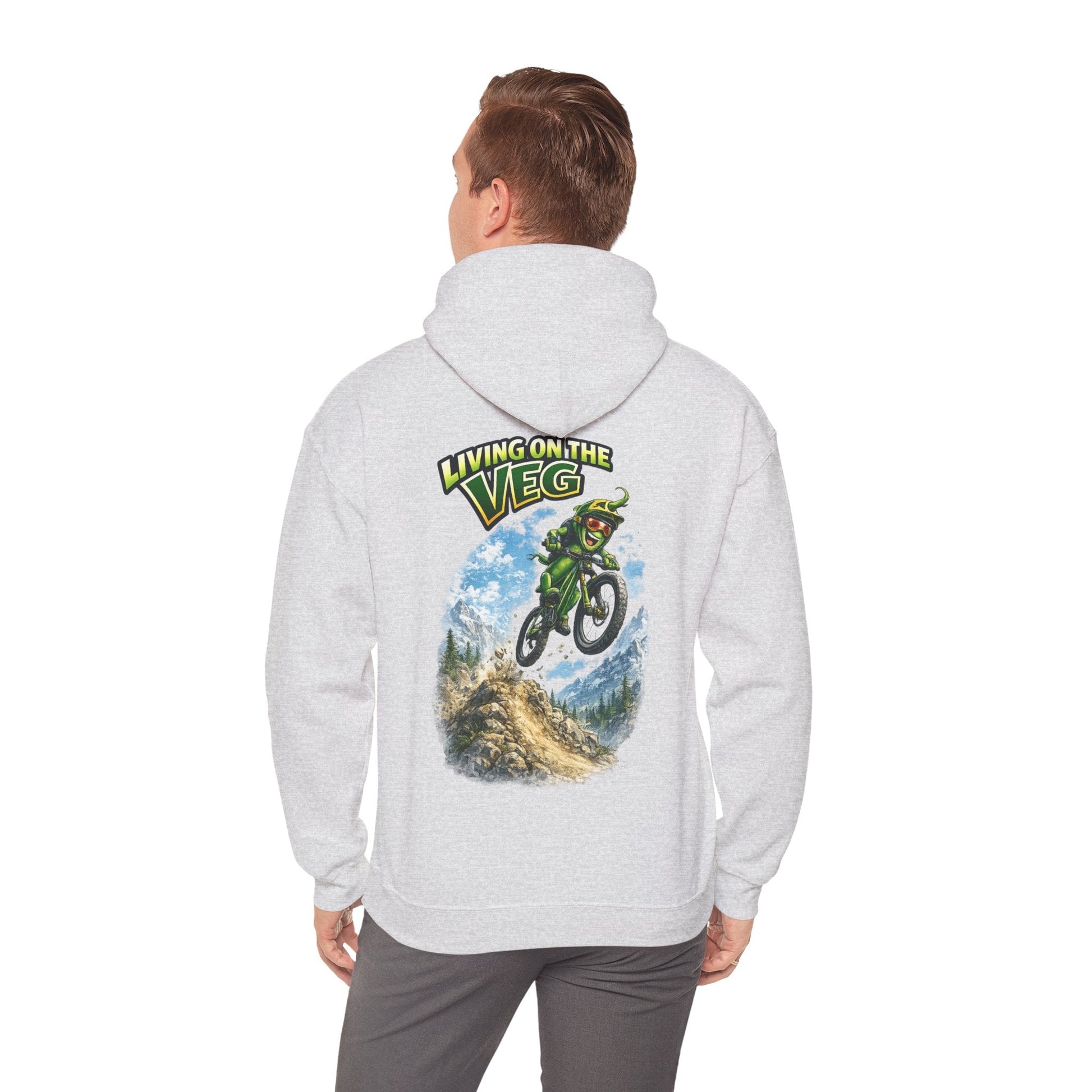 Mountain Biking Runner Bean Hoodie - SJM Print Store