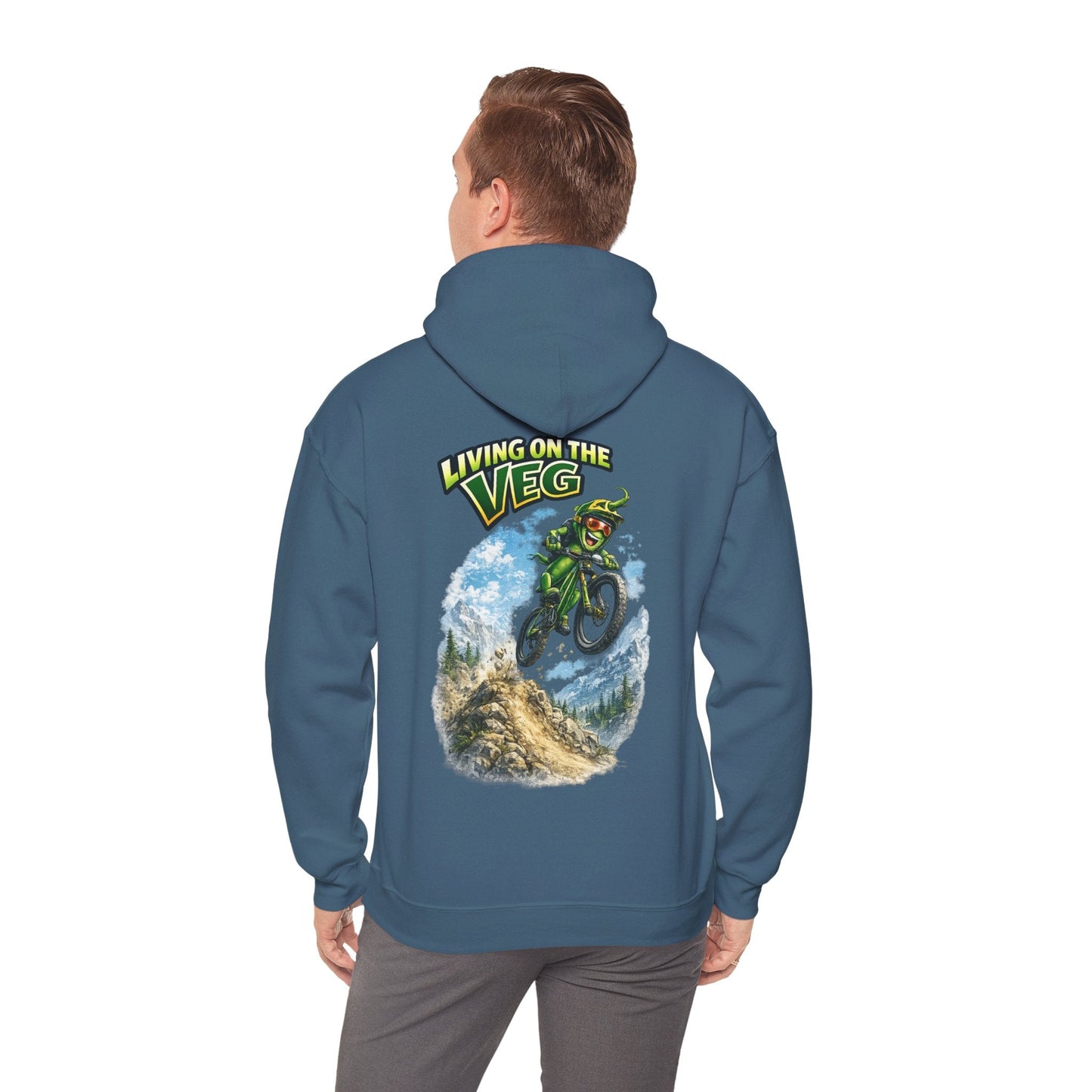 Mountain Biking Runner Bean Hoodie - SJM Print Store