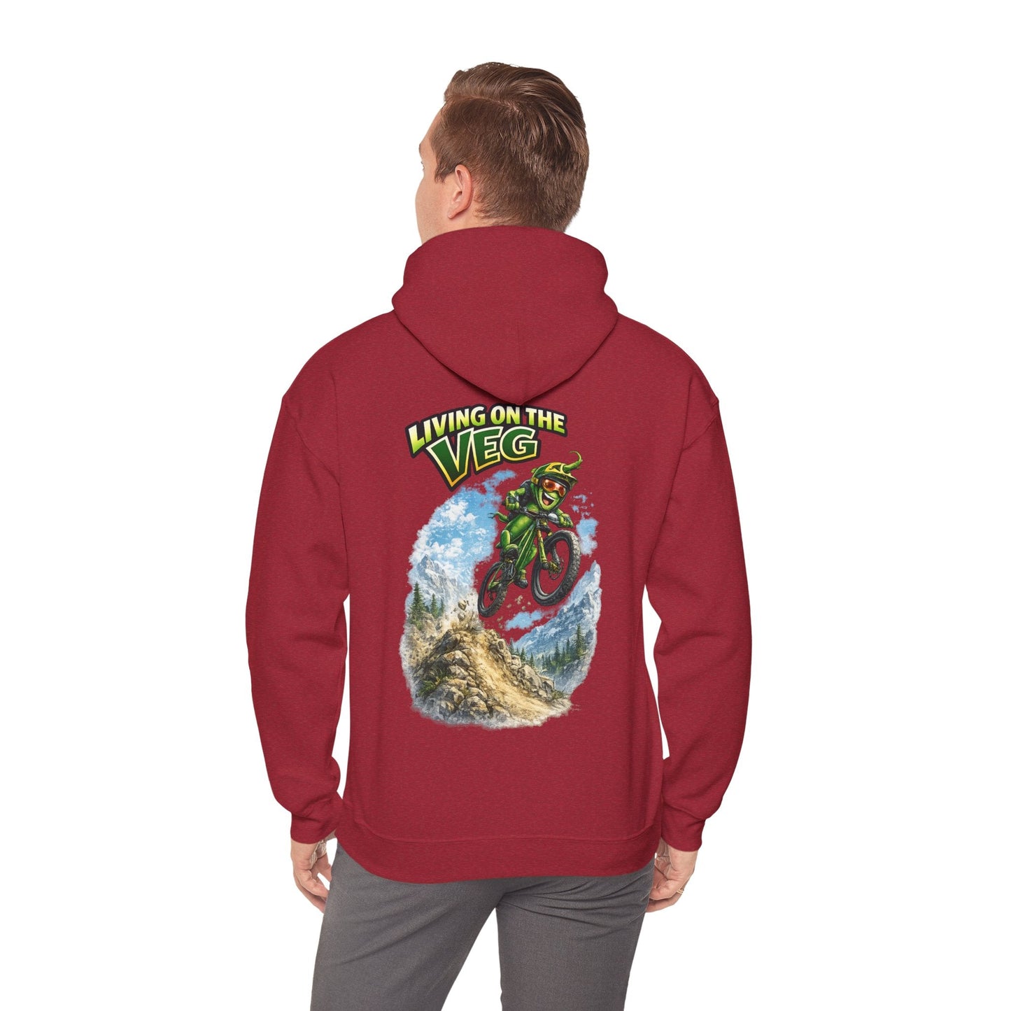 Mountain Biking Runner Bean Hoodie - SJM Print Store