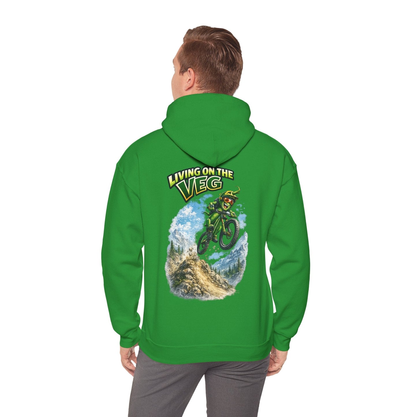 Mountain Biking Runner Bean Hoodie - SJM Print Store