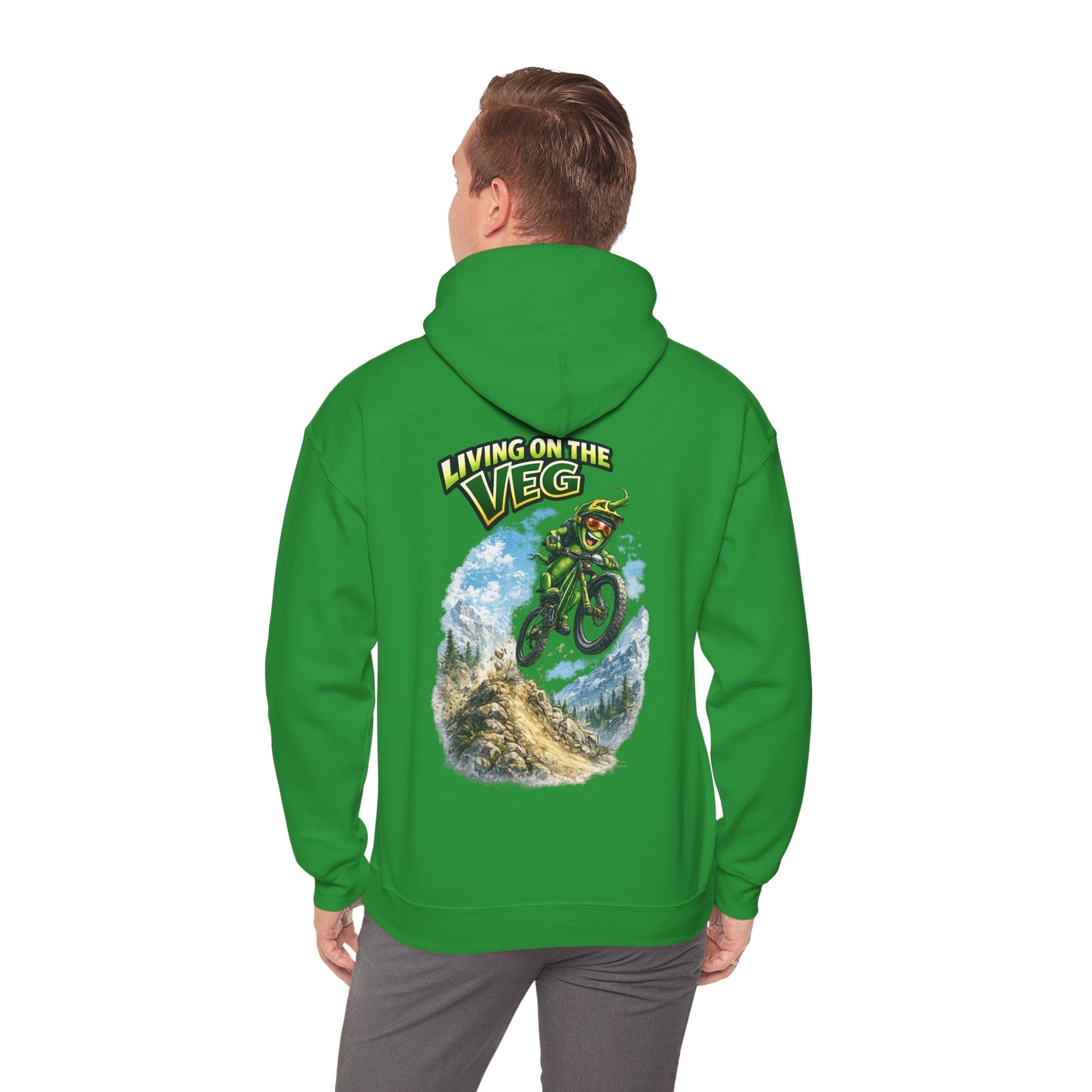 Mountain Biking Runner Bean Hoodie - SJM Print Store
