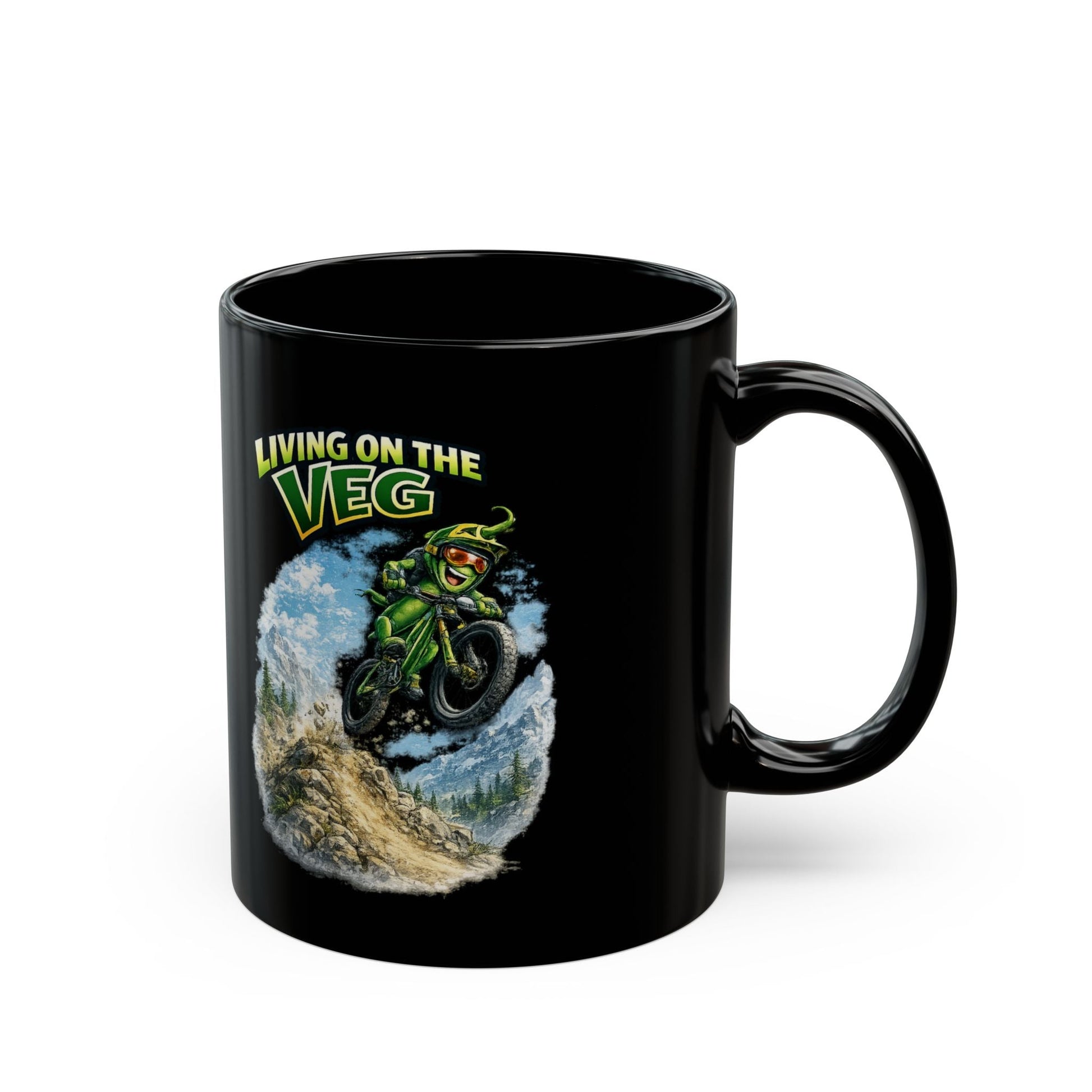 Mountain Biking Runner Bean Mug - SJM Print Store
