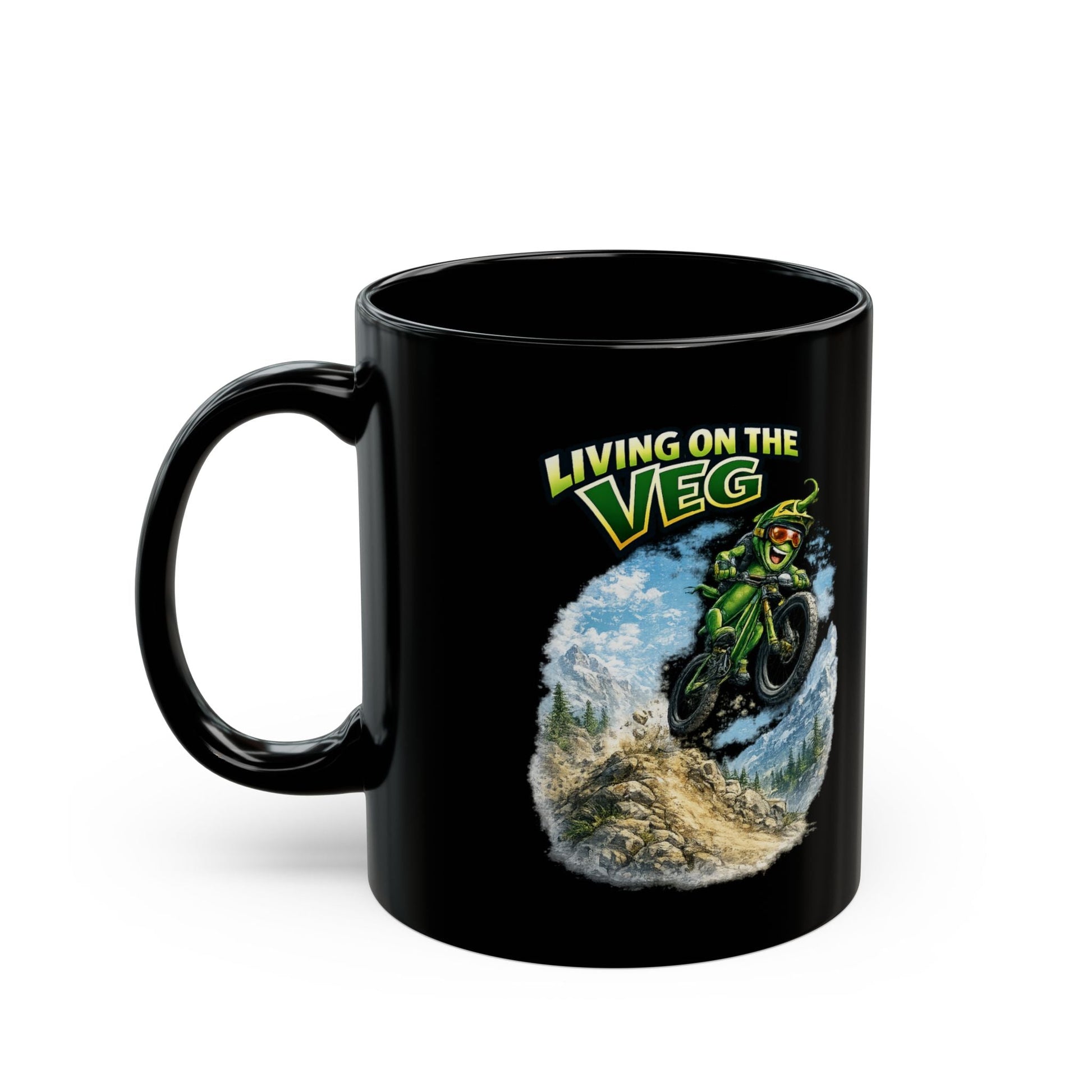 Mountain Biking Runner Bean Mug - SJM Print Store