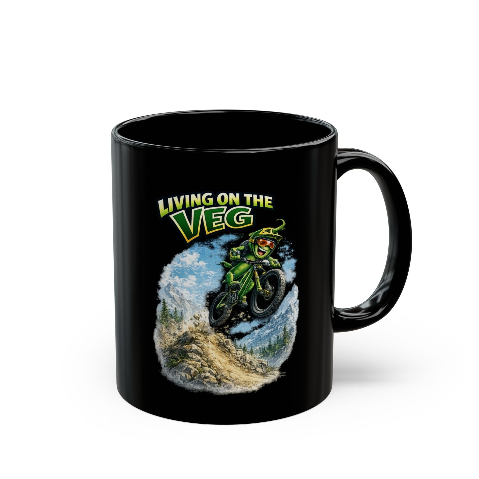 Mountain Biking Runner Bean Mug - SJM Print Store