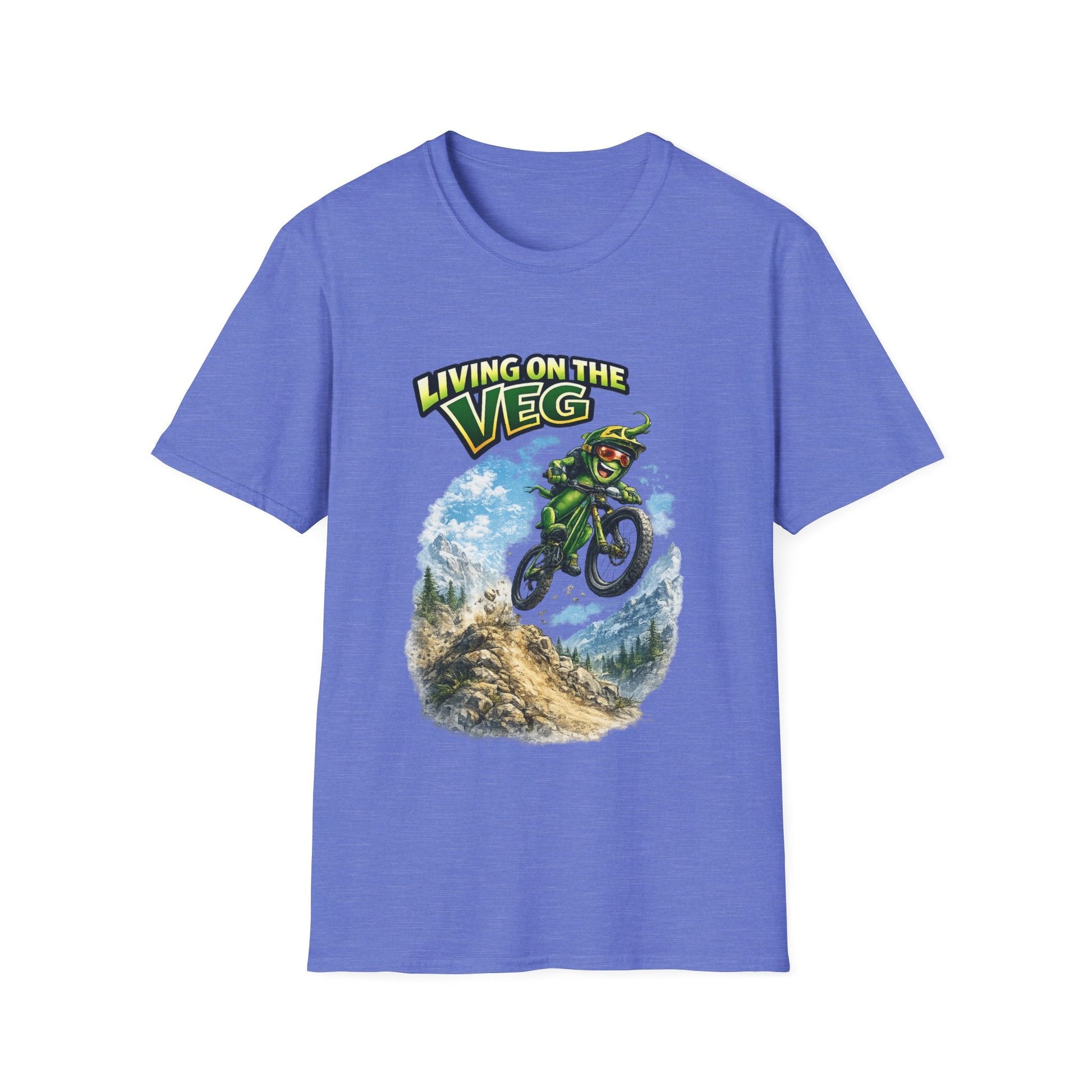 Mountain Biking Runner Bean T-Shirt - SJM Print Store